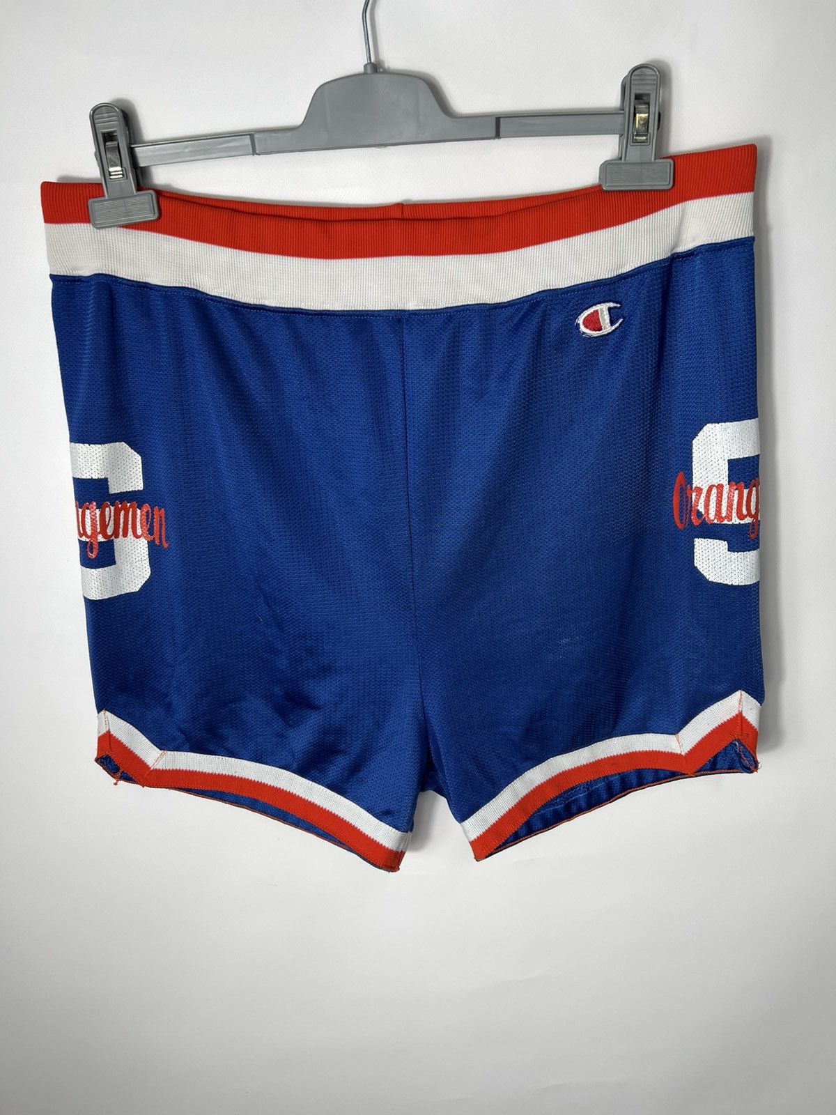 Vintage 80s Champion Syracuse Orangemen Basketball Shorts L