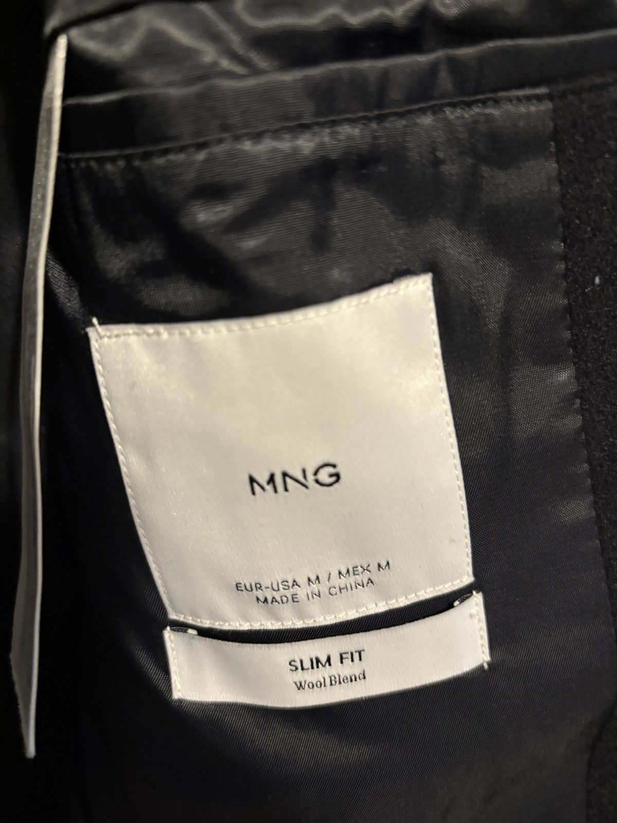 Mango Wool blend coat, slim fit, Mango, navy blue — medium/small Size US M / EU 48-50 / 2 - 3 Thumbnail