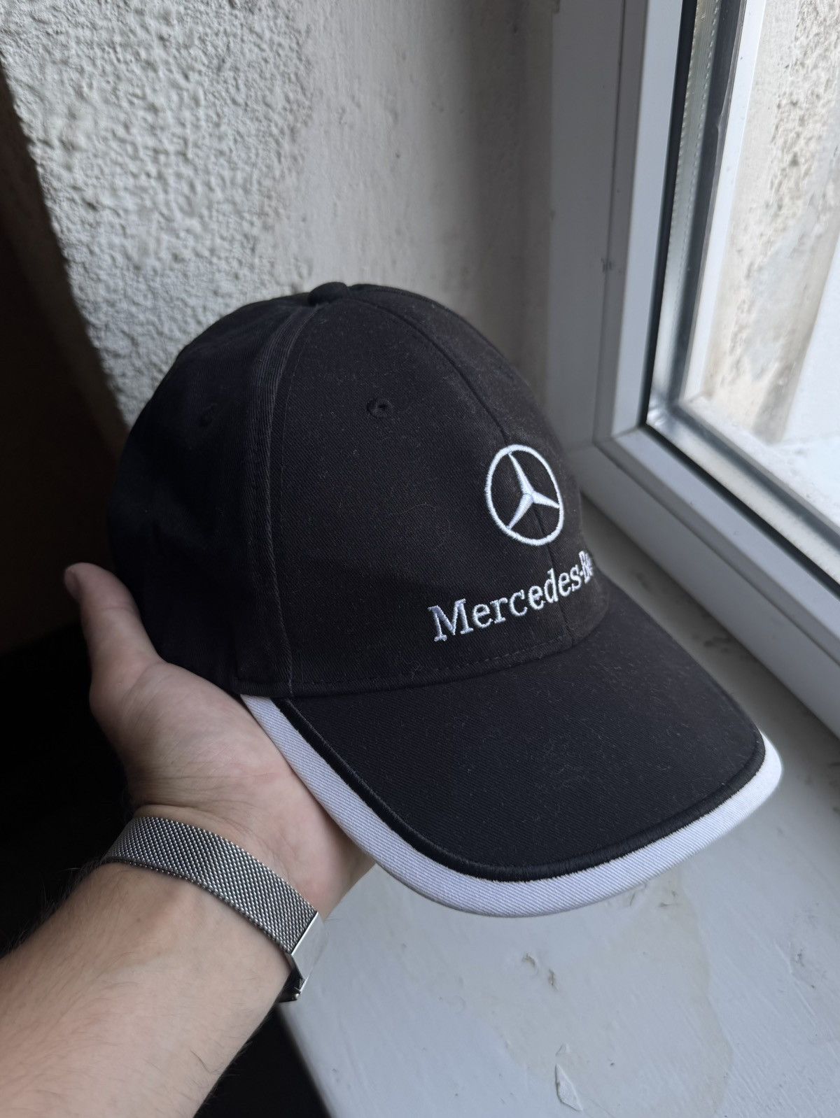 Mercedes-Benz Mercedes Benz vintage Racing Cap Black Rare Size ONE SIZE - 2 Thumbnail