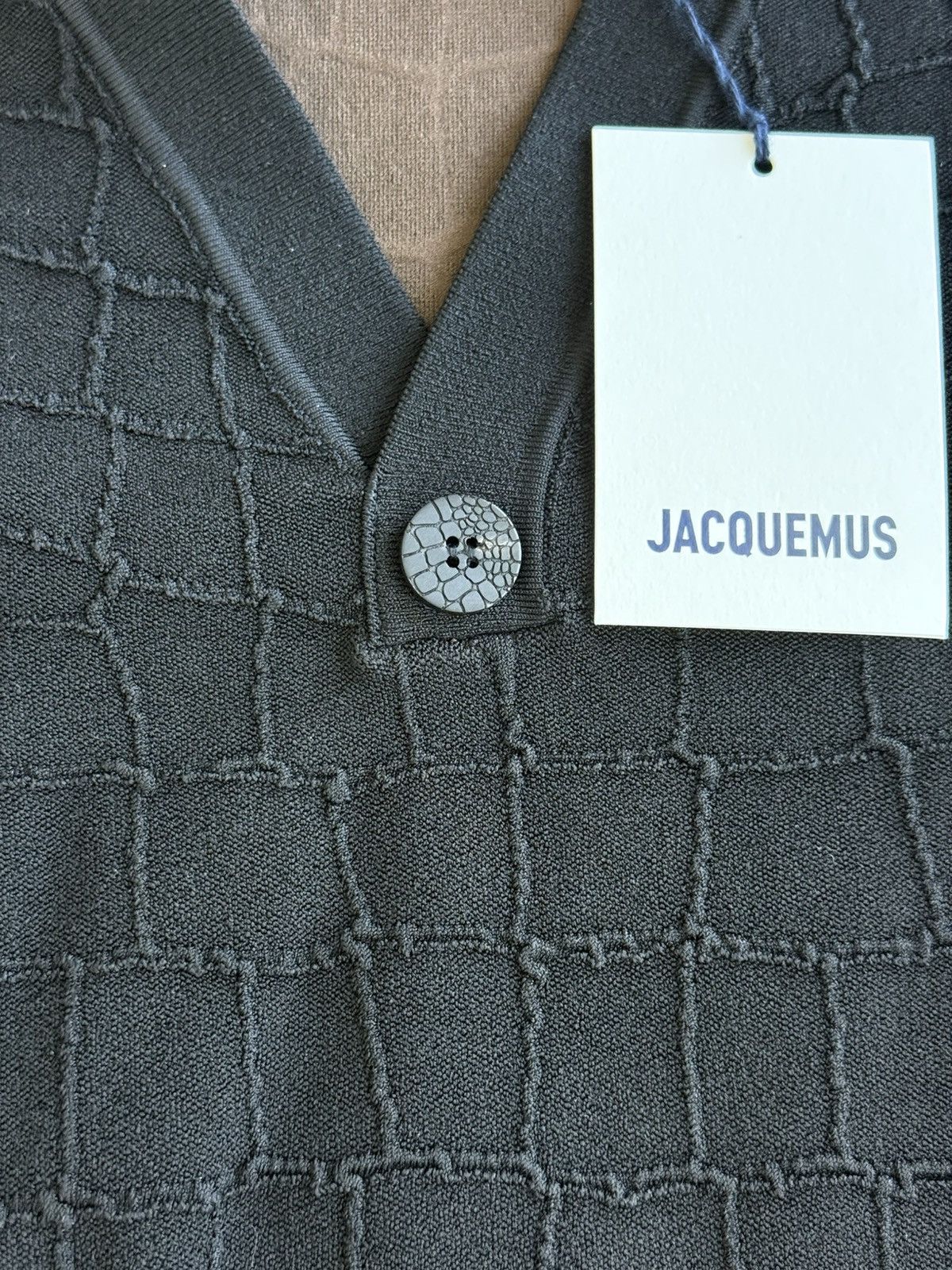 Jacquemus Jacquemus Le Polo Croco Black Size US XL / EU 56 / 4 - 5 Thumbnail