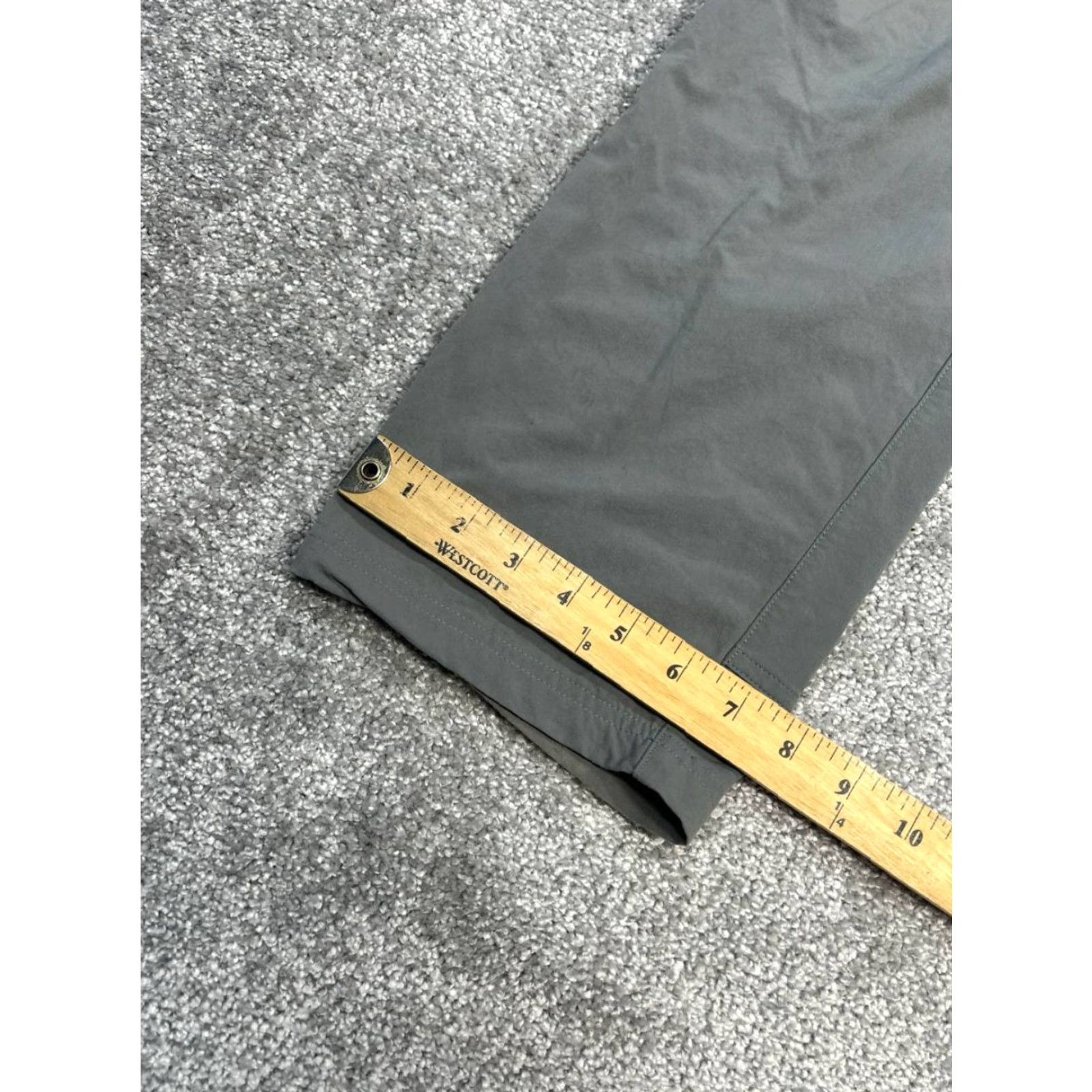 Vintage REI Co Op Pants Womens 4 Gray Mid Rise Straight Leg Roll Up Size 27" / US 4 / IT 40 - 7 Thumbnail