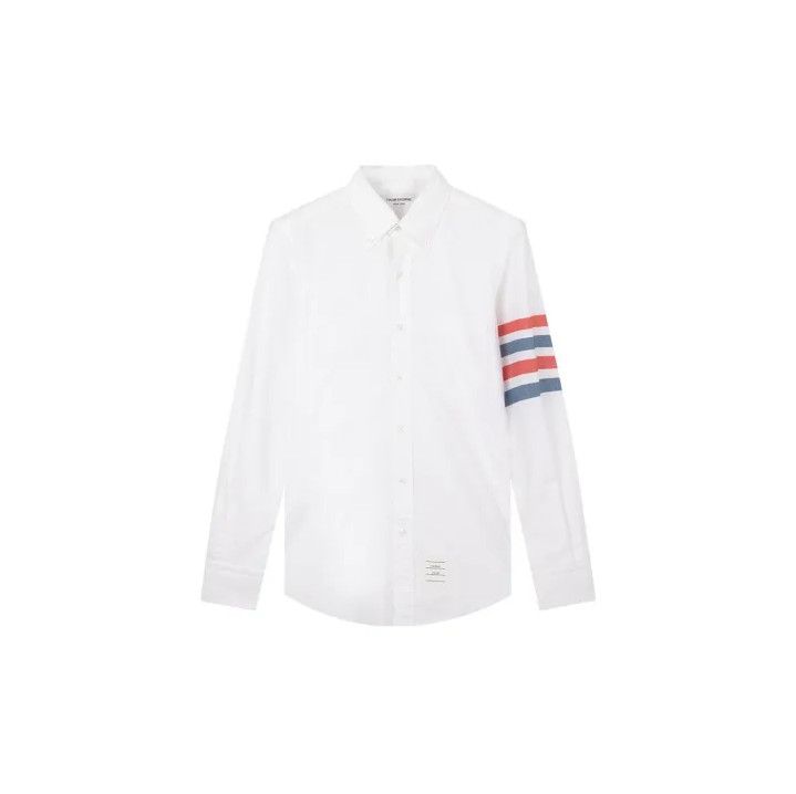 Thom Browne Thom Browne White Long Sleeve Button-Up Shirt Size US S / EU 44-46 / 1 - 1 Thumbnail