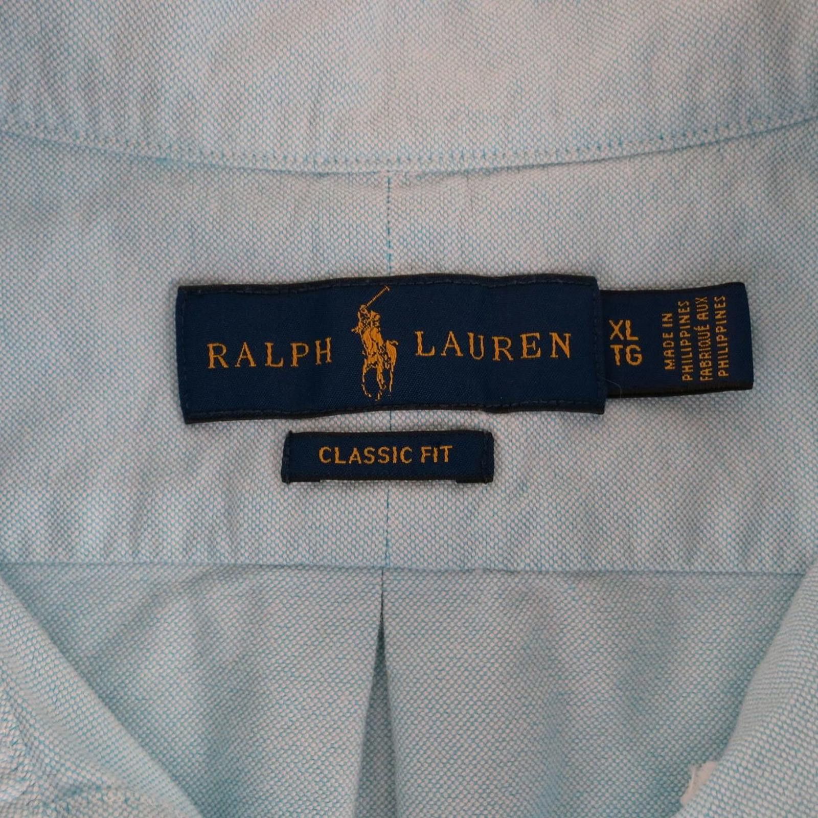 Polo Ralph Lauren Ralph Lauren Classic Fit Light Blue Short Sleeve Sz XL Size US XL / EU 56 / 4 - 3 Thumbnail