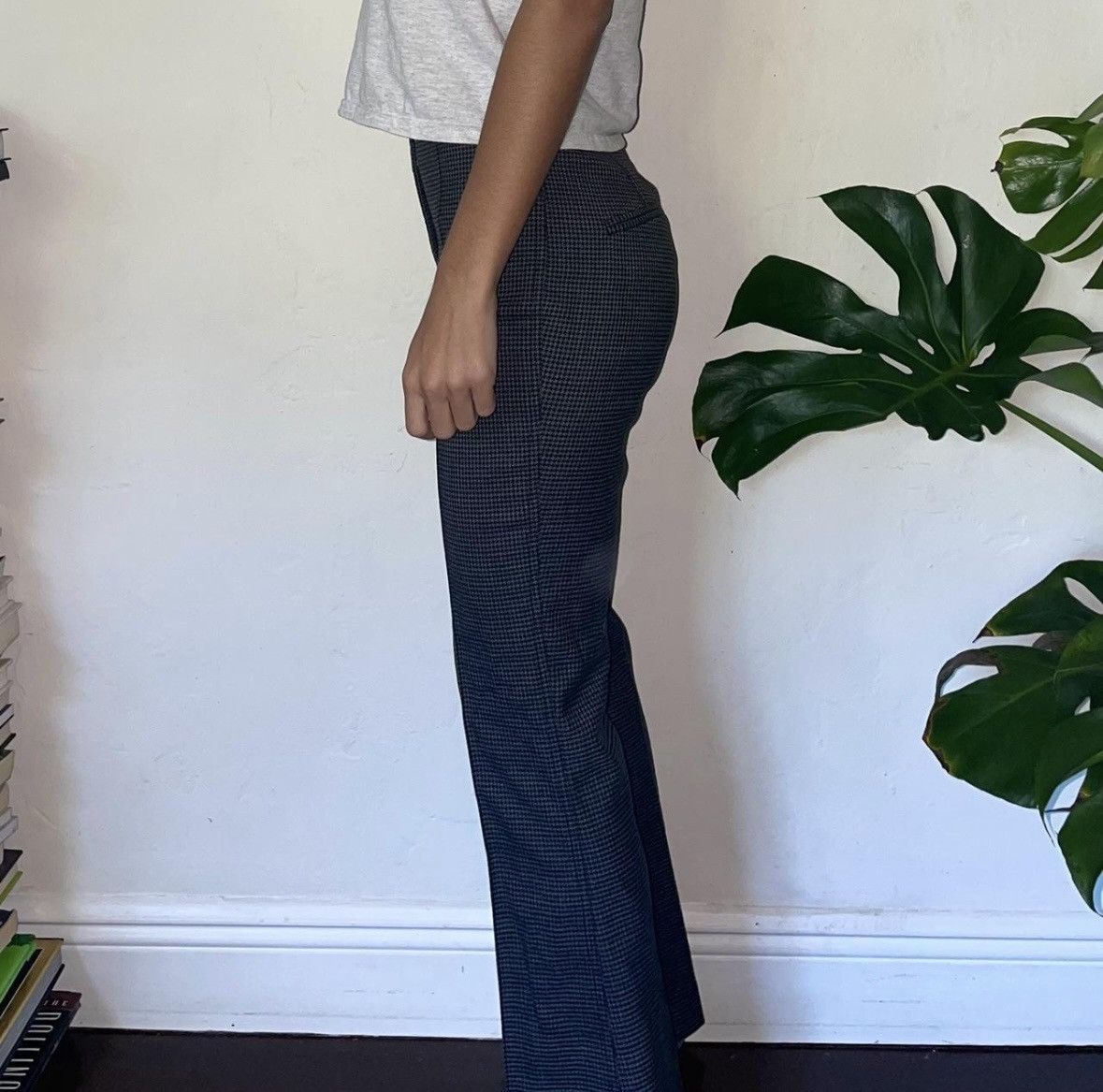 Helmut Lang Helmut Lang Houndstooth Print Wool Trousers Size 25" / US 0 / IT 36 - 3 Thumbnail