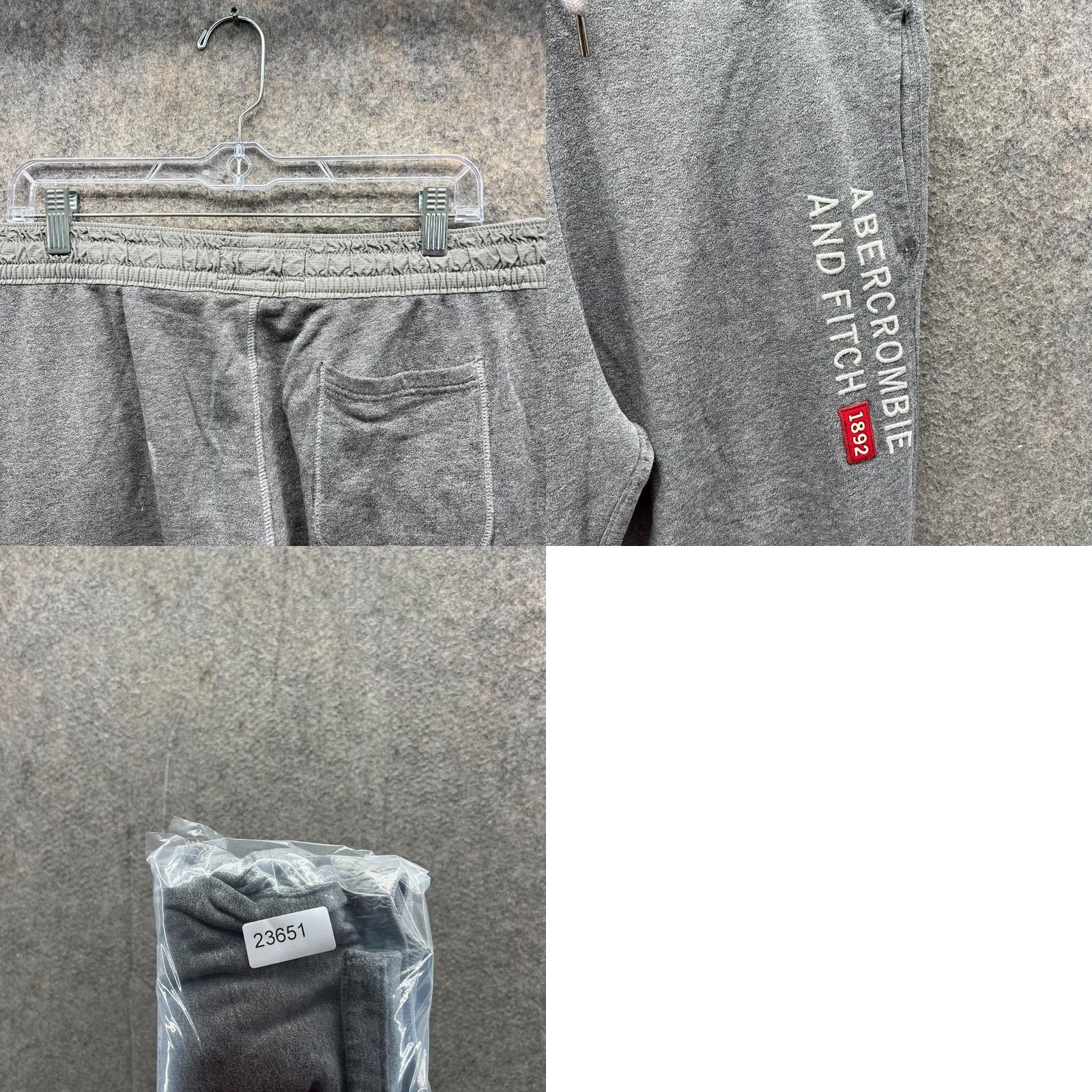 Abercrombie & Fitch Abercrombie & Fitch Sweatpants Women Medium Gray Bootcut Vtg Sweatpants, Regular Fit, 28in Inseam, Cotton, Fleece, 34in Waist, Gray, Ladies, 90s Style Size 32" / US 10 / IT 46 - 8 Thumbnail