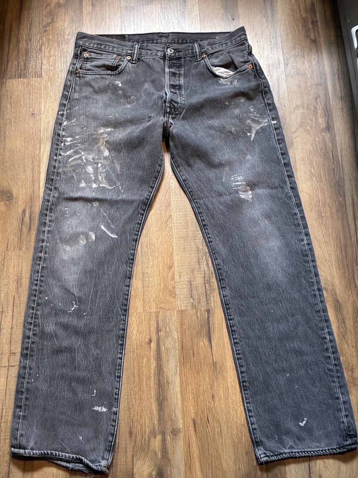 Levi's Vintage Clothing Vintage grey Levi’s paint denim Size US 32 / EU 48 - 1 Thumbnail