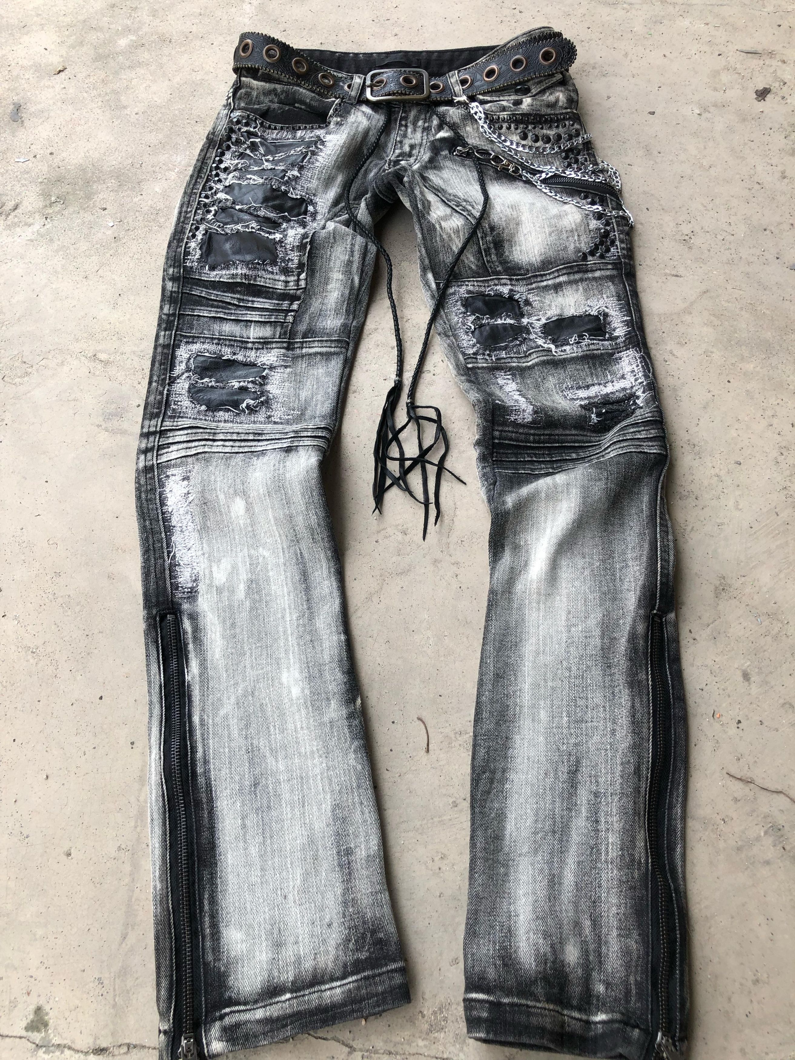 KMRii KMRII studed crushed Jeans Size US 30 / EU 46 - 1 Thumbnail