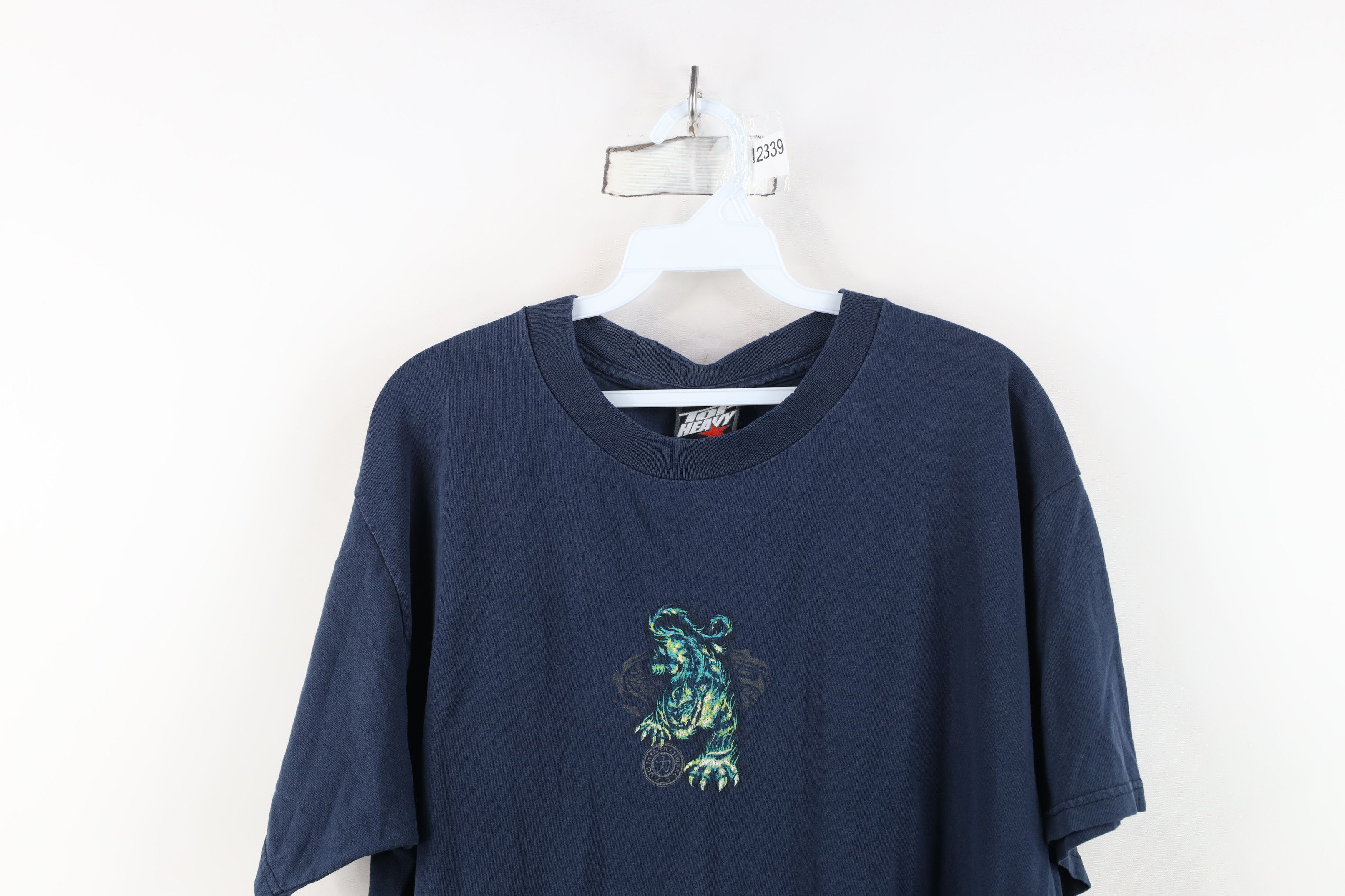 Vintage Vintage 90s Y2K Streetwear Dragon Tiger Flames T-Shirt Size US L / EU 52-54 / 3 - 2 Thumbnail