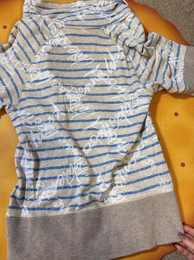 Vivienne Westwood Vivienne Westwood Navy and White Striped Hooded Short Slee Size M / US 6-8 / IT 42-44 - 6 Thumbnail