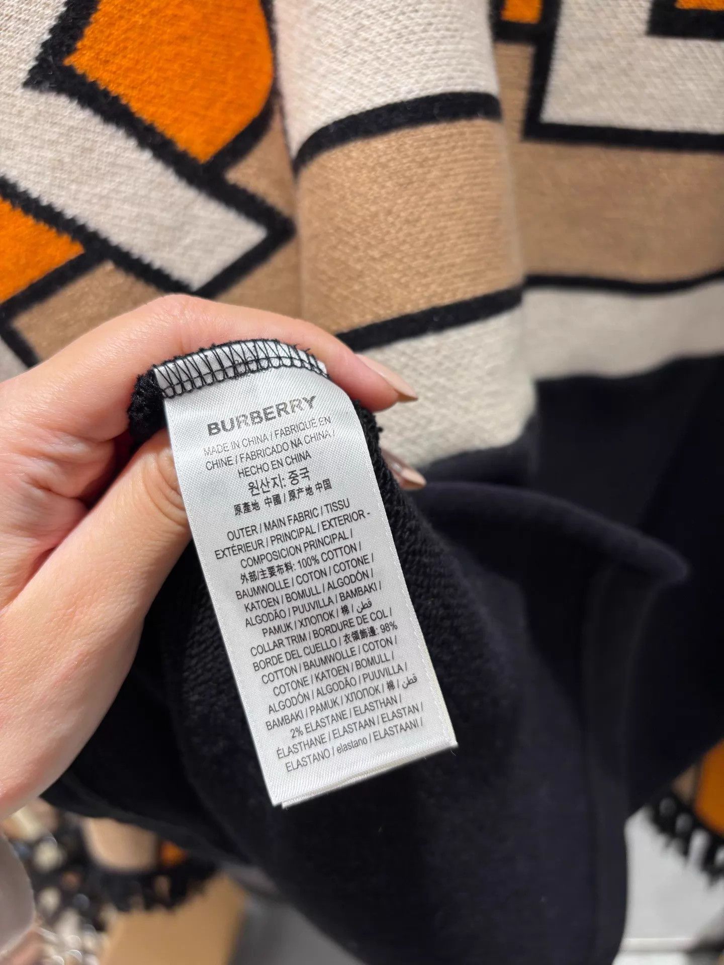 Burberry Burberry Star Back Big Logo Cashmere Sweatshirt XS Size US XS / EU 42 / 0 - 4 Thumbnail