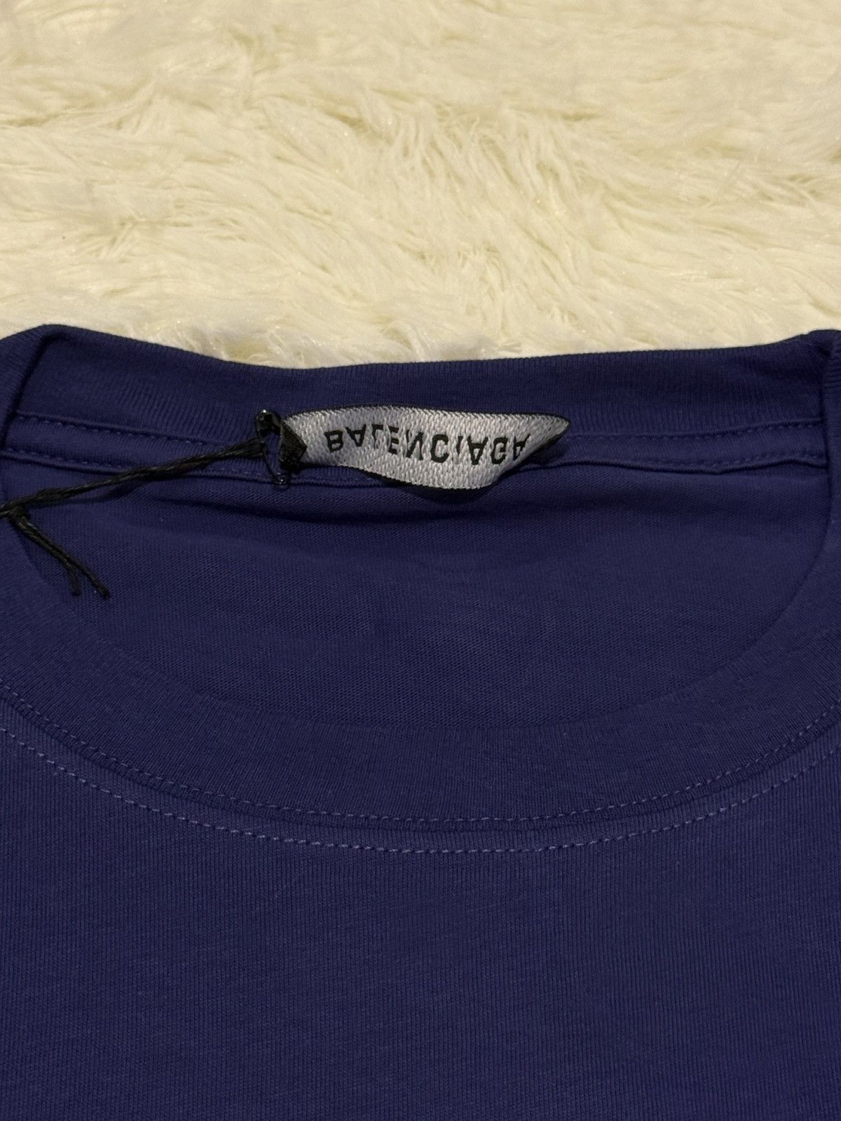 Balenciaga Balenciaga deep blue t shirt Size US L / EU 52-54 / 3 - 5 Thumbnail