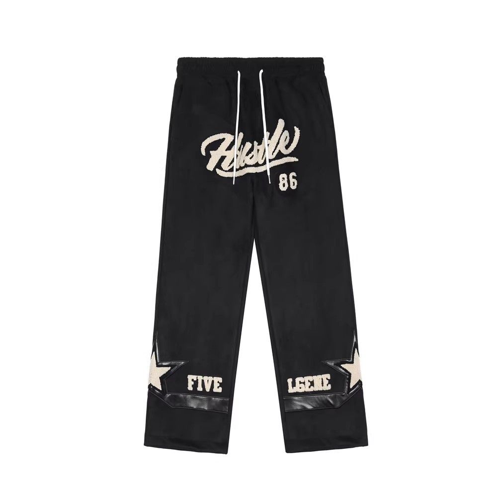 Japanese Brand × Jean Embroidered letter stitching casual loose straight trousers Size US 32 / EU 48 - 1 Thumbnail