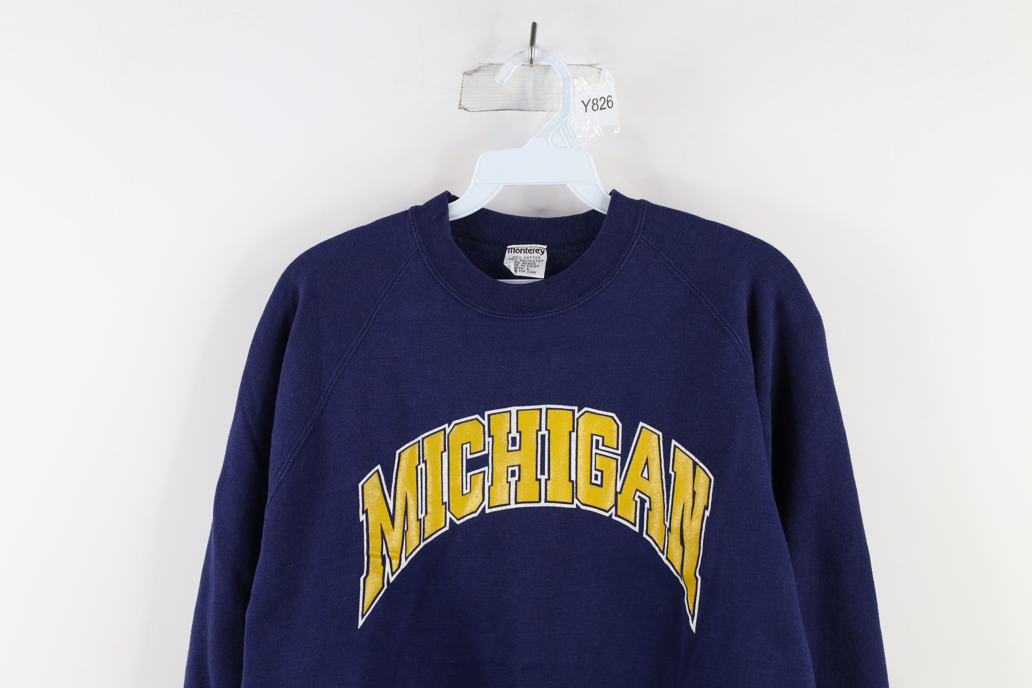 Vintage Vintage 70s Out University of Michigan Crewneck Sweatshirt Size L / US 10 / IT 46 - 2 Thumbnail