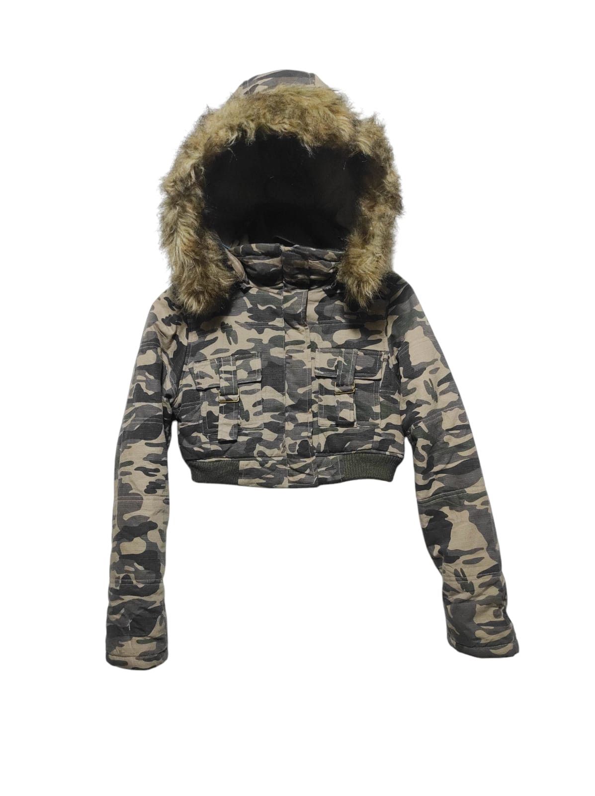 Hysteric Glamour Coloring gem Crop Camo Zip Hoodie Parka Jacket Size M / US 6-8 / IT 42-44 - 1 Thumbnail
