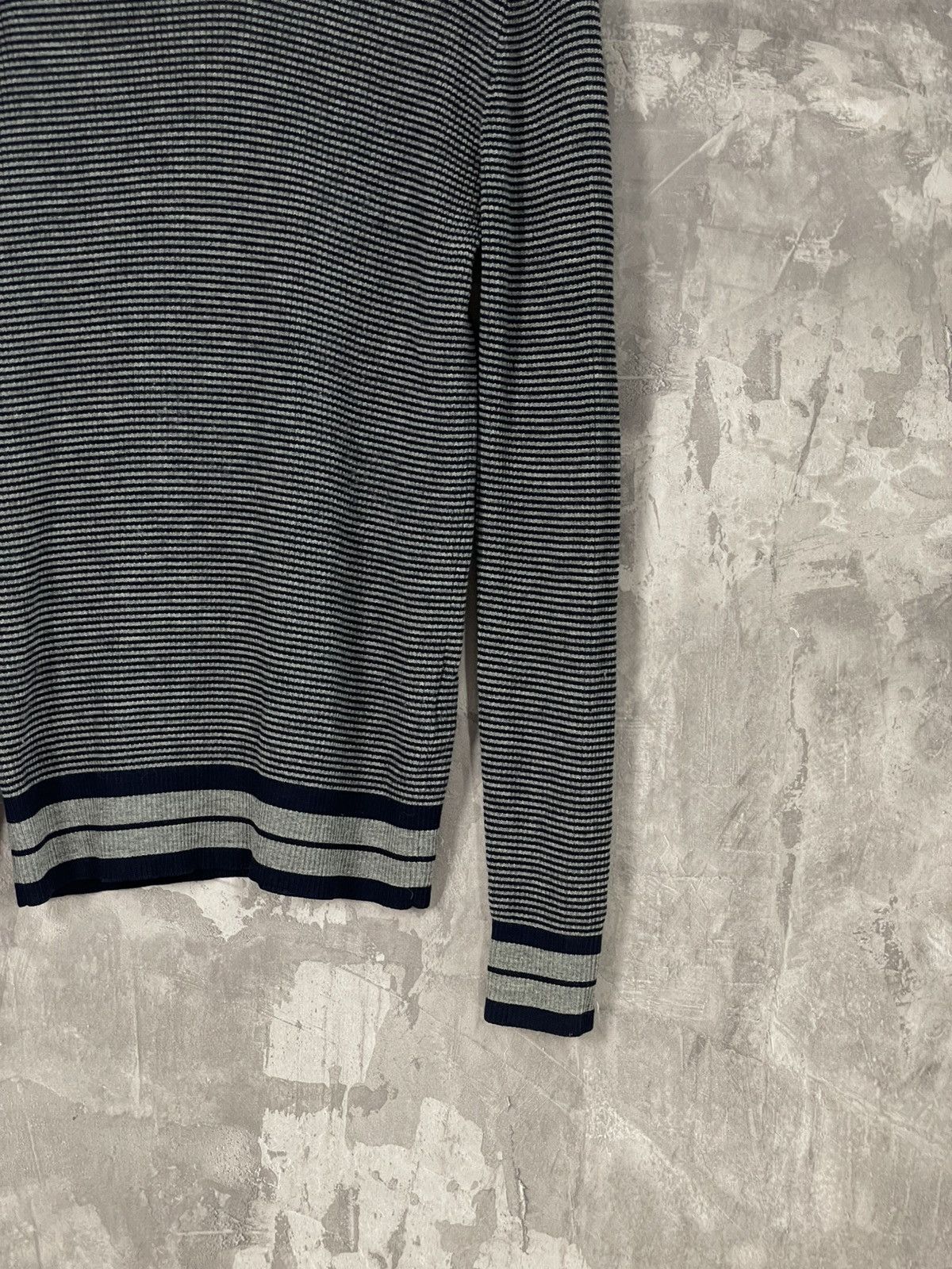 Dolce & Gabbana × Vintage Vintage Dolce Gabbana Chain Y2K Striped Knit Sweater Size US M / EU 48-50 / 2 - 6 Thumbnail