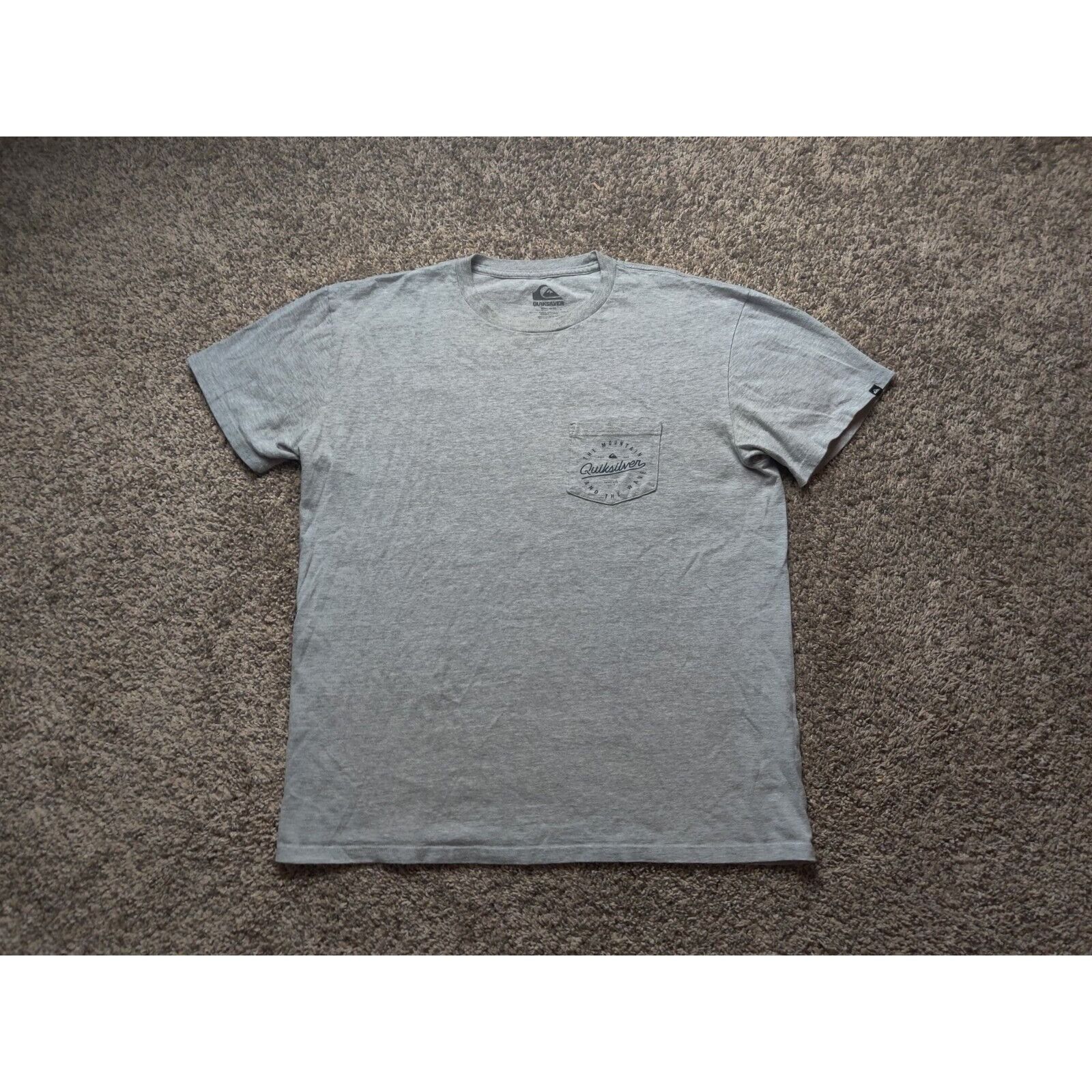 Quiksilver Quiksilver Shirt Adult Mens Large Gray The Mountain The Wave Size US L / EU 52-54 / 3 - 1 Thumbnail