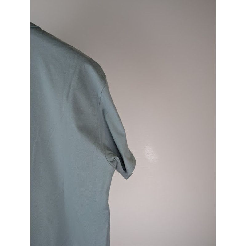 Bottega Veneta o1rshd1 Double Layer Light Cotton Polo Shirt in Stone Blue Size US S / EU 44-46 / 1 - 13 Thumbnail