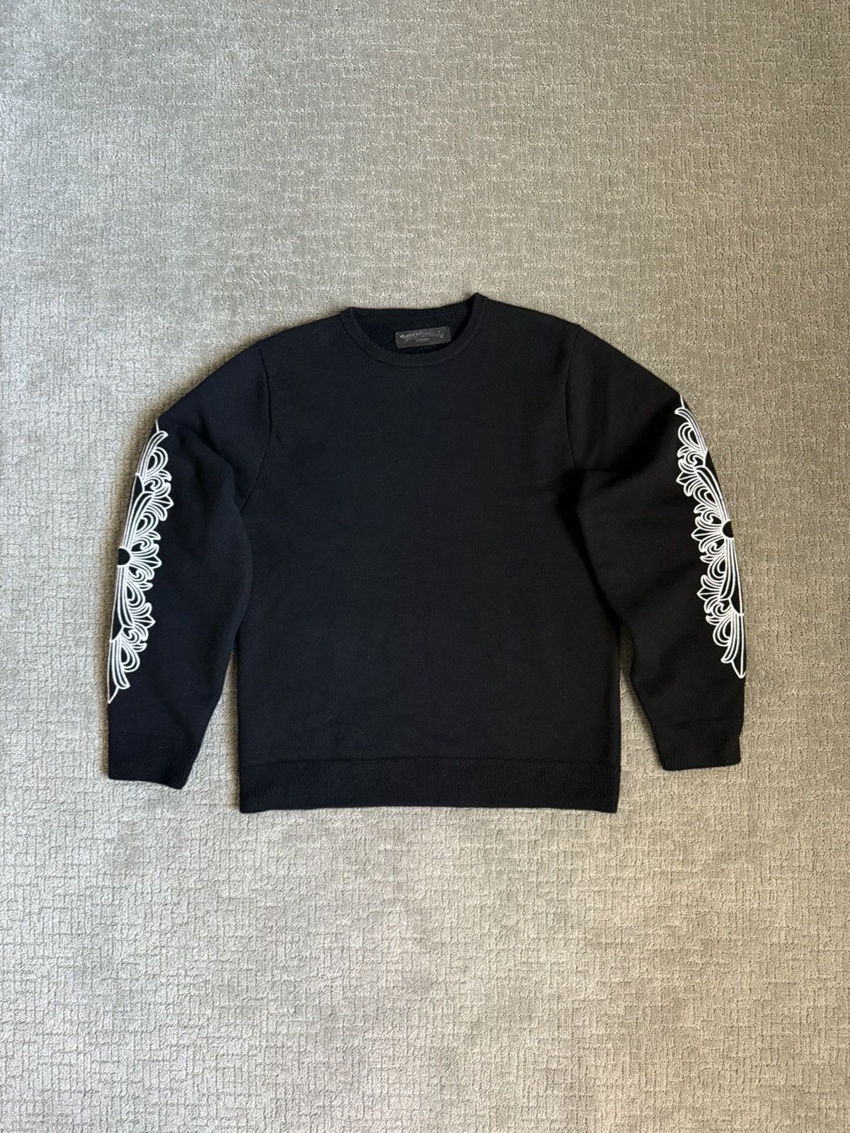 Chrome Hearts CASHMERE FLORAL KNIT SWEATER Size US L / EU 52-54 / 3 - 1 Thumbnail