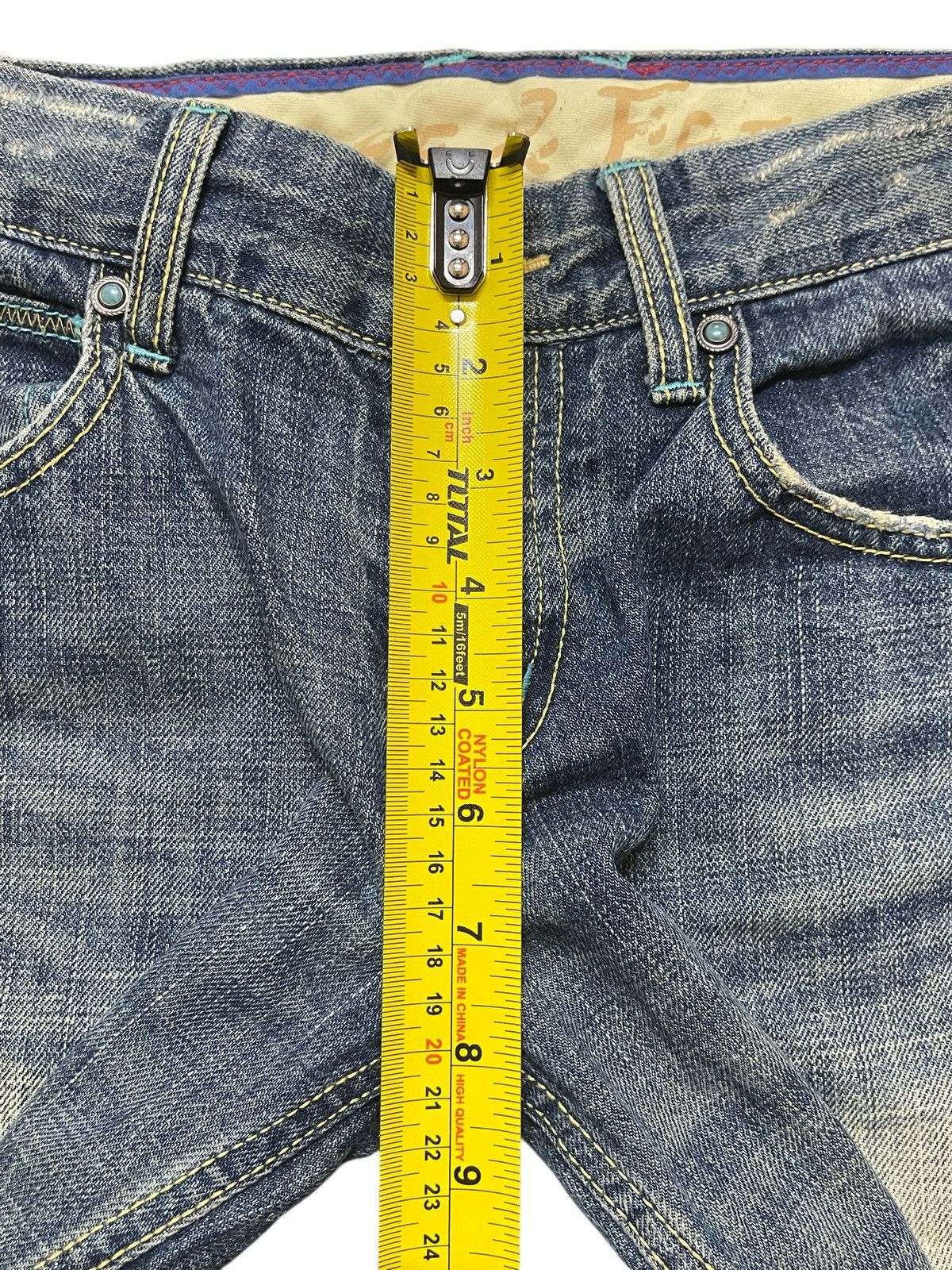 Evisu Vintage Japanese Brand Faded Stone Wash Distress Baggy Jeans Size US 29 - 13 Thumbnail