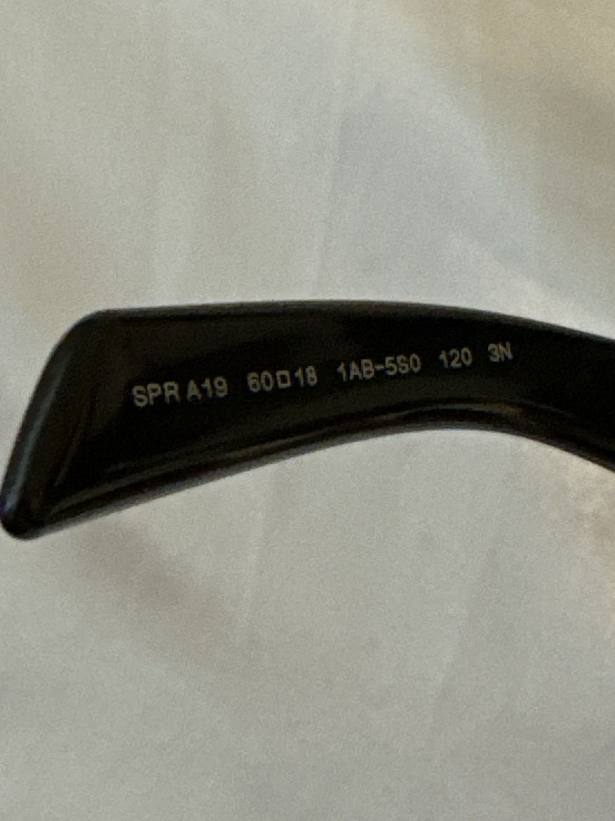 Designer Prada Symbole Sunglasses - Black Size ONE SIZE - 5 Thumbnail