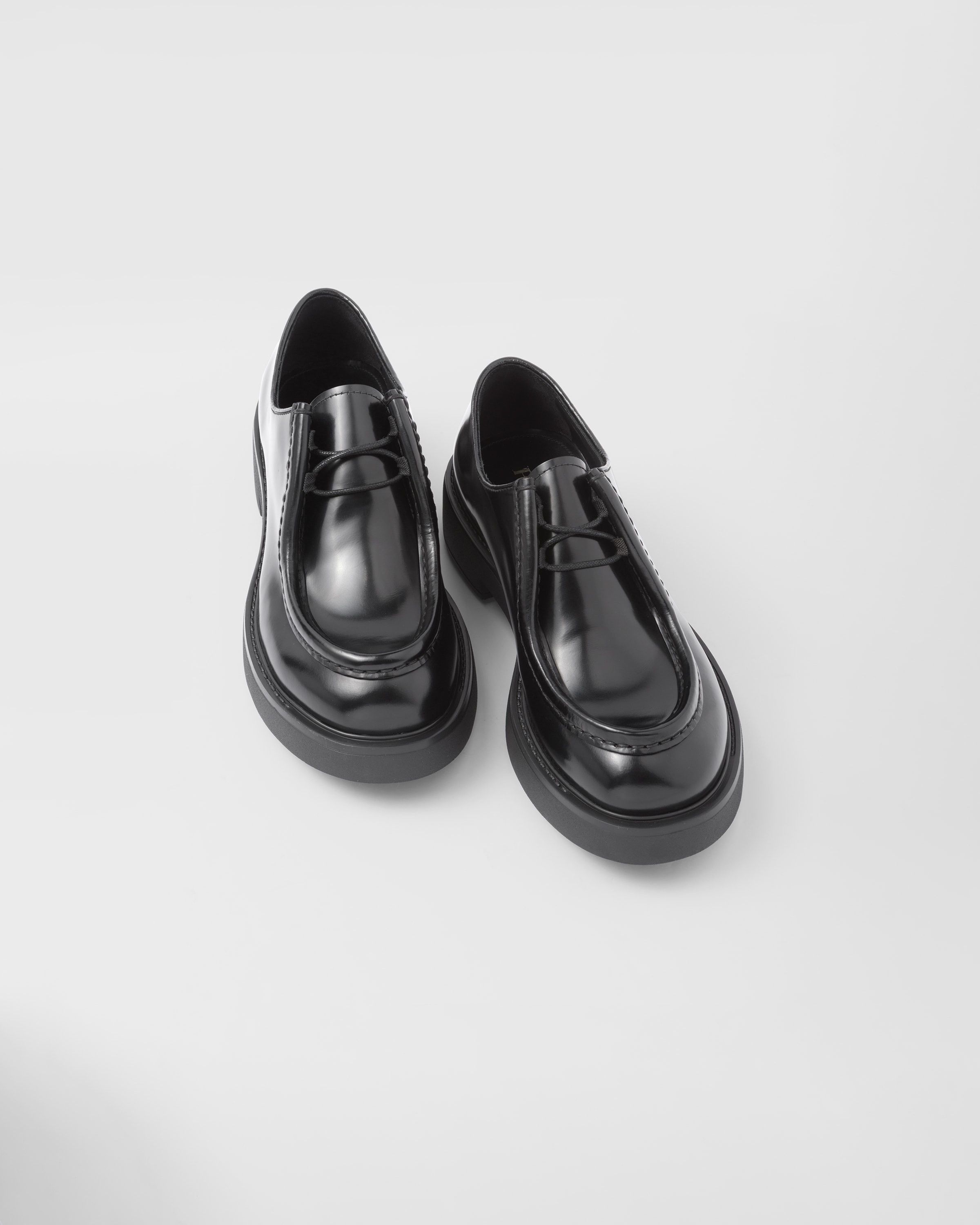 Prada o1la1rc1a0925 Diapason Opaque Brushed Lace-Up Shoes Size US 9 / EU 42 - 5 Thumbnail