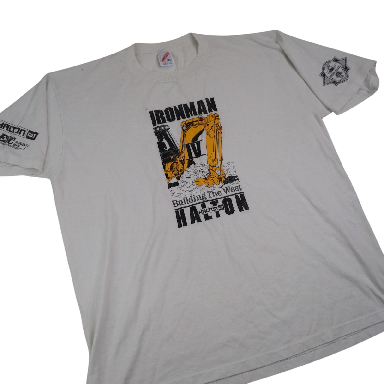 Vintage Vintage CAT Ironman Building The West Heavy Equipment T Size US XL / EU 56 / 4 - 3 Thumbnail