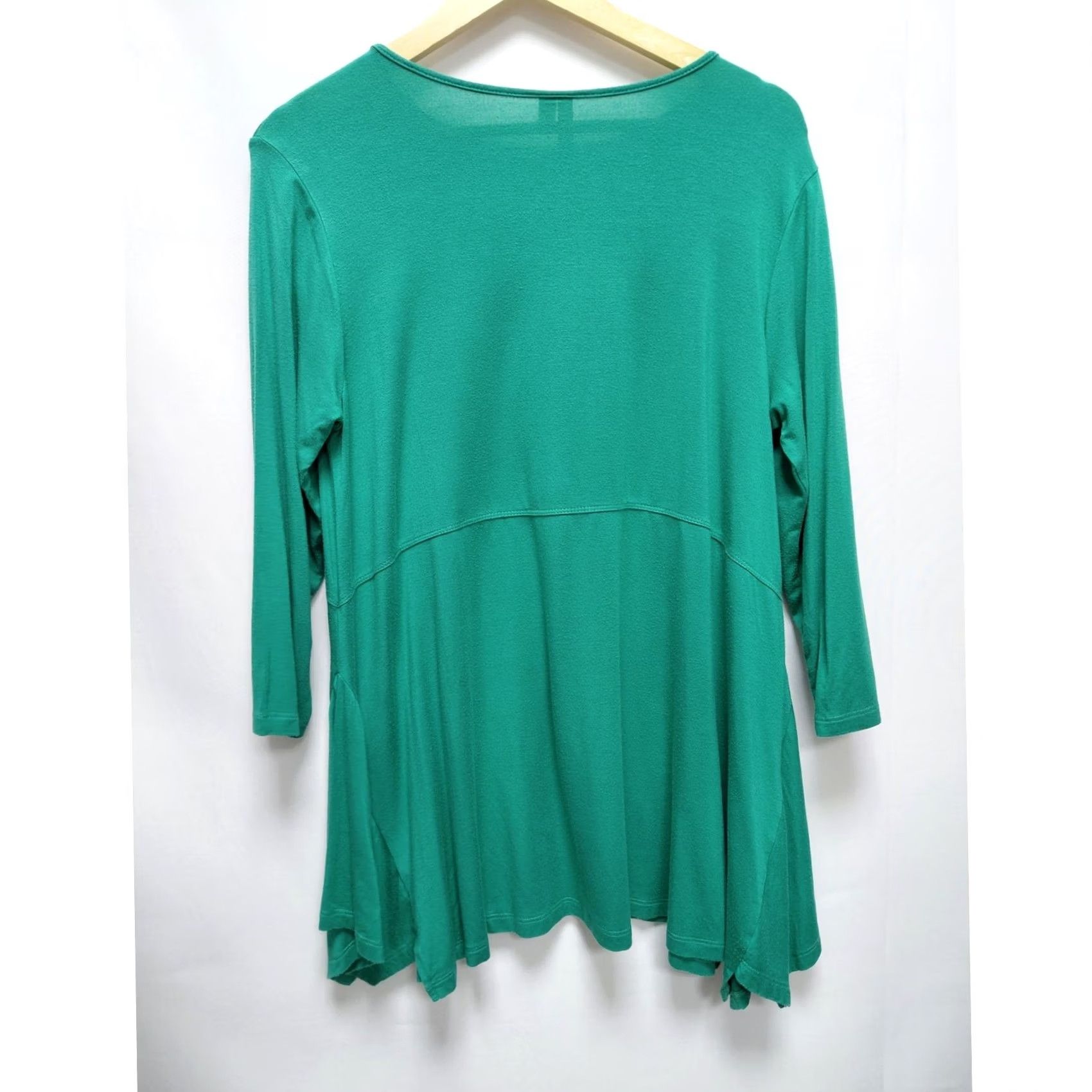 Vintage Comfy USA Green Asymmetrical Tunic Top Womens M Size M / US 6-8 / IT 42-44 - 2 Thumbnail