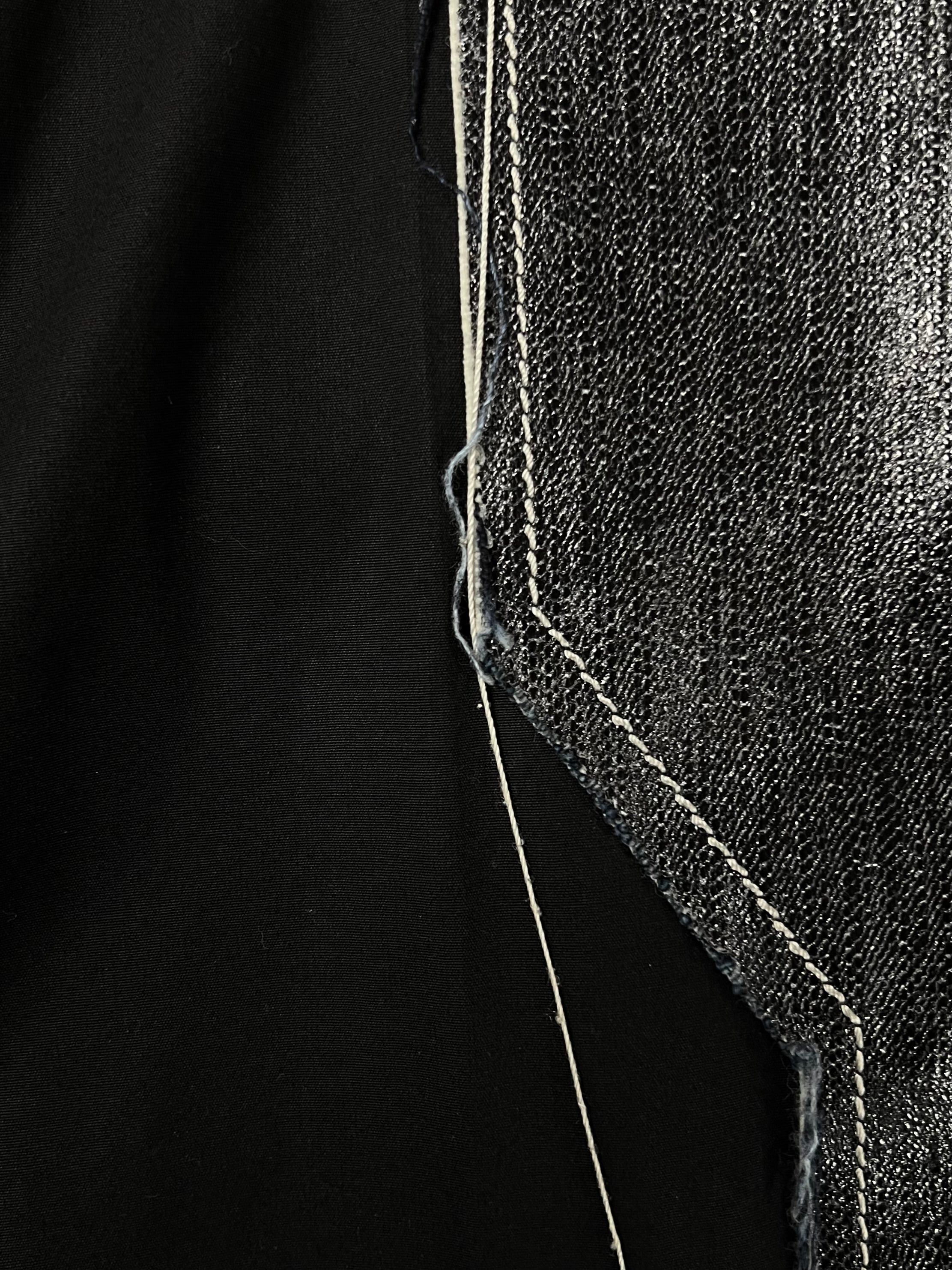Rick Owens SS2019 Rick Owens ‘Babel’ Wax Panelled Denim Size US 34 / EU 50 - 3 Thumbnail