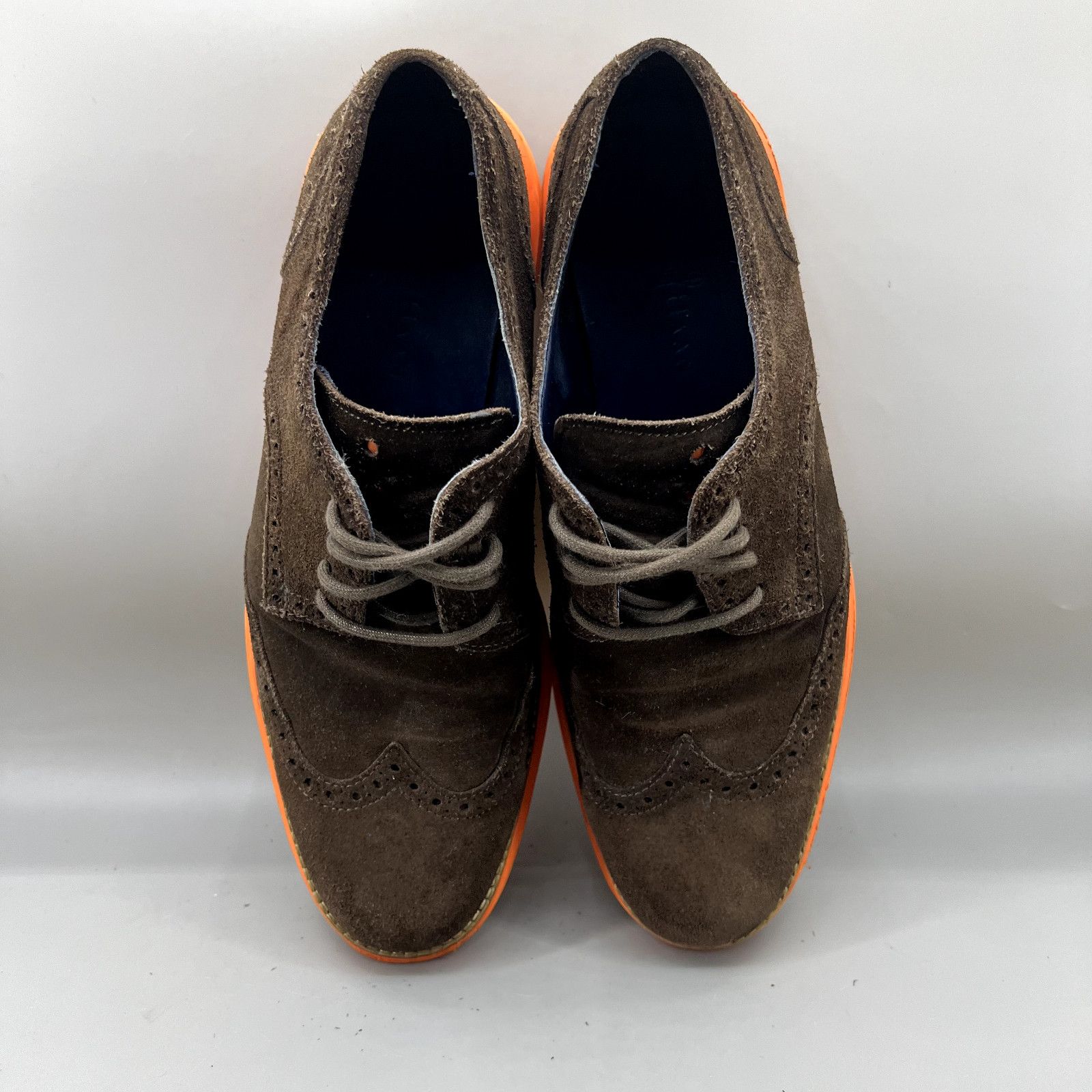 Cole Haan Cole Haan Lunargrand Wingtip Shoes Men's 9.5 M Brown Orange Size US 9.5 / EU 42-43 - 5 Thumbnail
