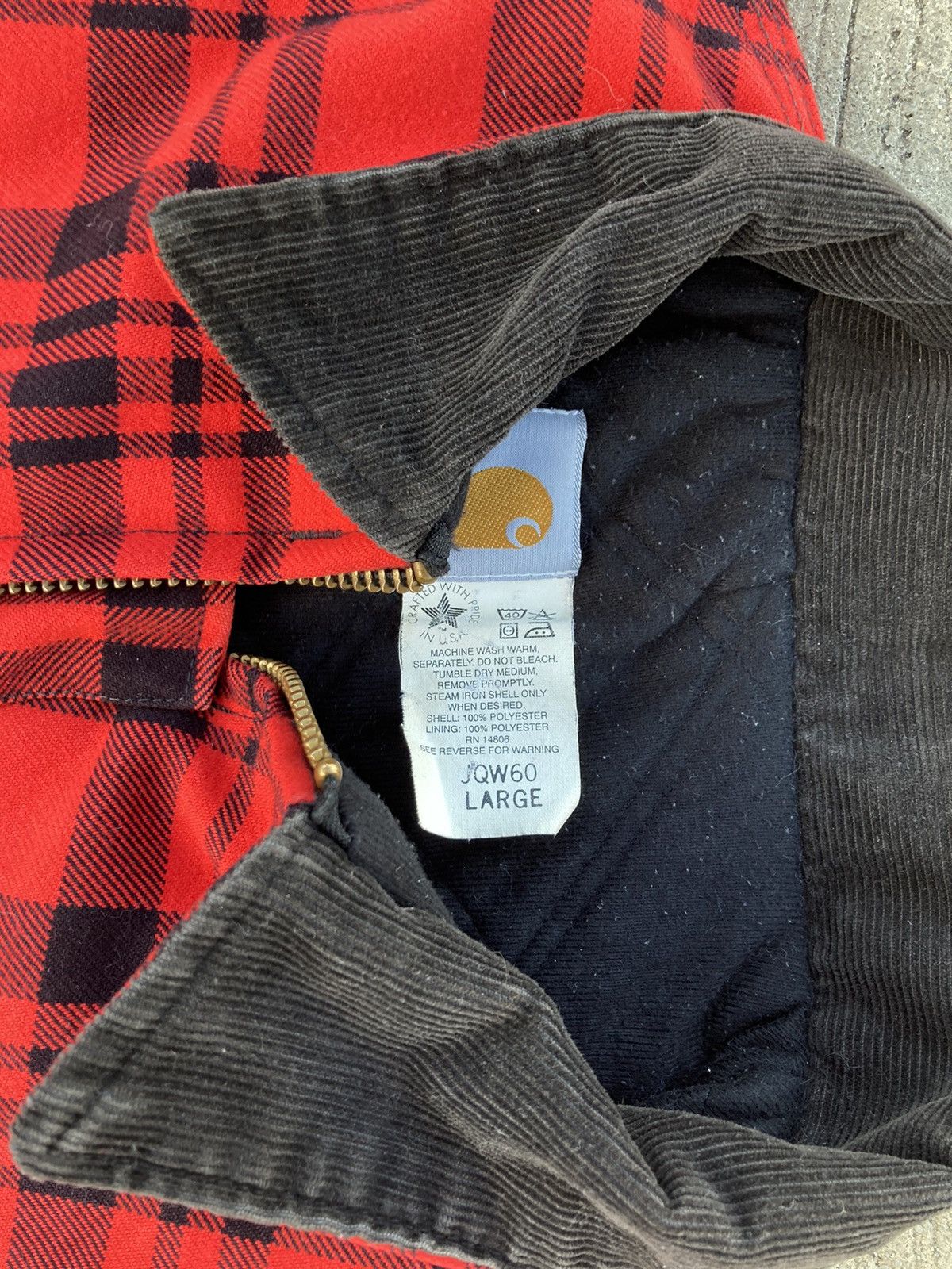 Carhartt × Streetwear × Vintage Vintage Red Plaid Santa Fe