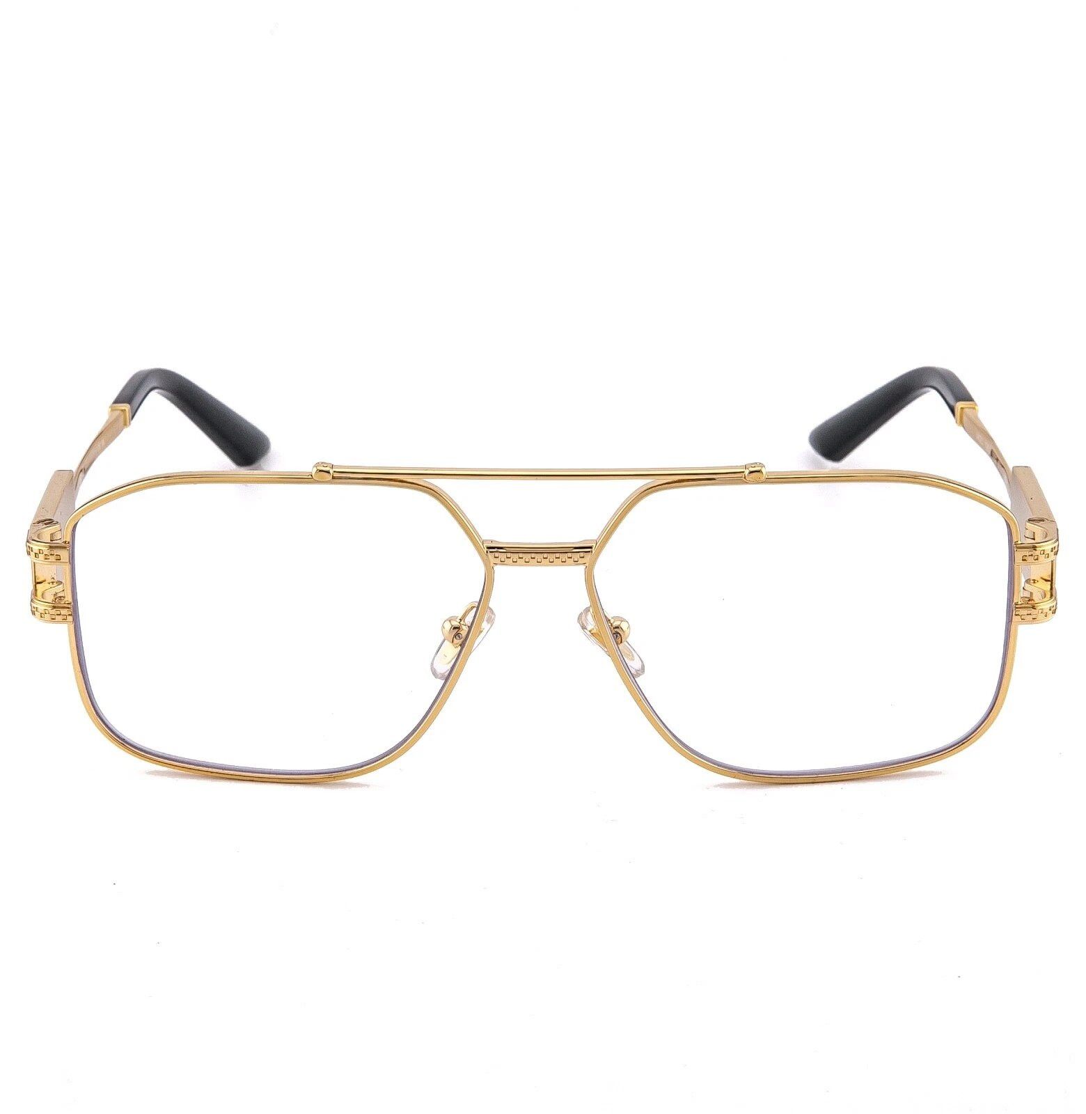 Versace VERSACE VE1302 1302 Gold Aviator Eyeglasses Optical Frame Size ONE SIZE - 2 Thumbnail