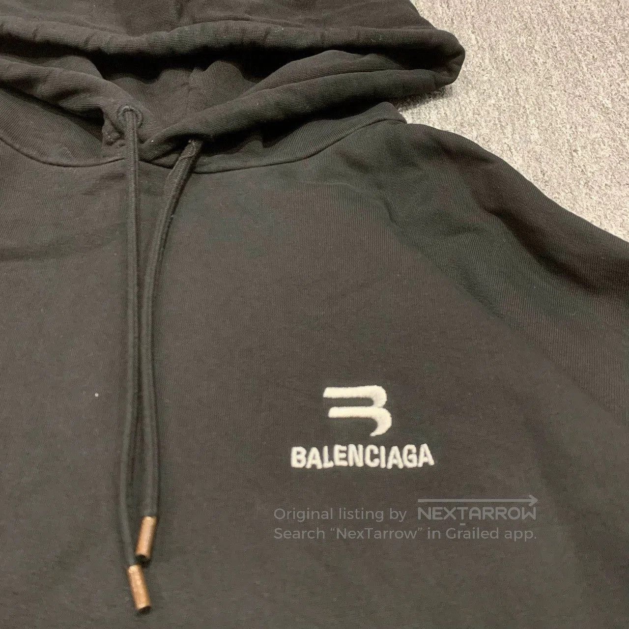 Balenciaga balenciaga black double logo hoodie sweatshirt. Size US S / EU 44-46 / 1 - 8 Thumbnail