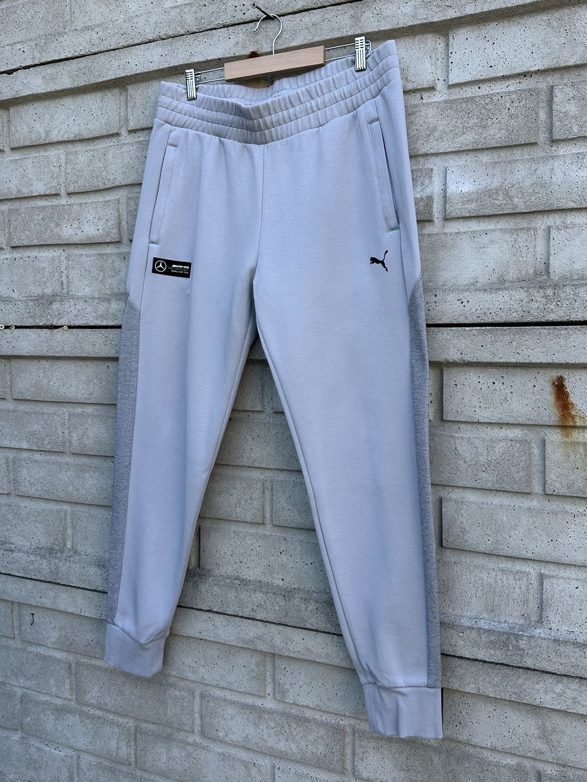 Mercedes-Benz × Puma Grey Puma x Mercedes AMG Petronas tracksuit pants size XL Size US 36 / EU 52 - 2 Thumbnail