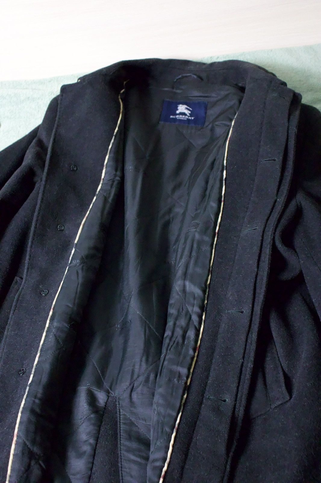 Burberry Burberry London 1998 Vintage Overcoat Wool & Cashmere Blend Size US XL / EU 56 / 4 - 12 Thumbnail