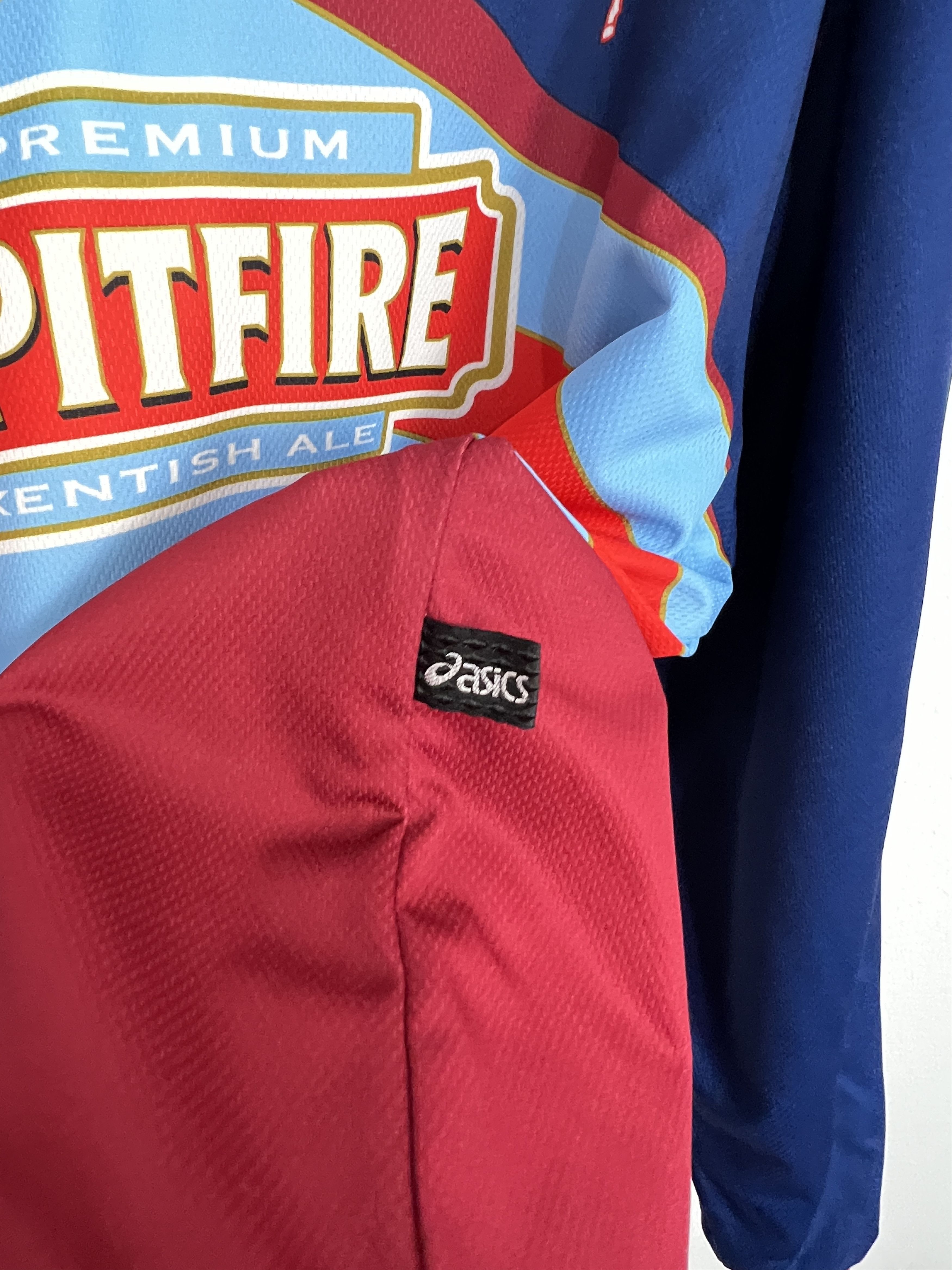 Asics Vintage 90's Kent County Cricket Jacket Track Top Rare Sport Size US XL / EU 56 / 4 - 5 Thumbnail