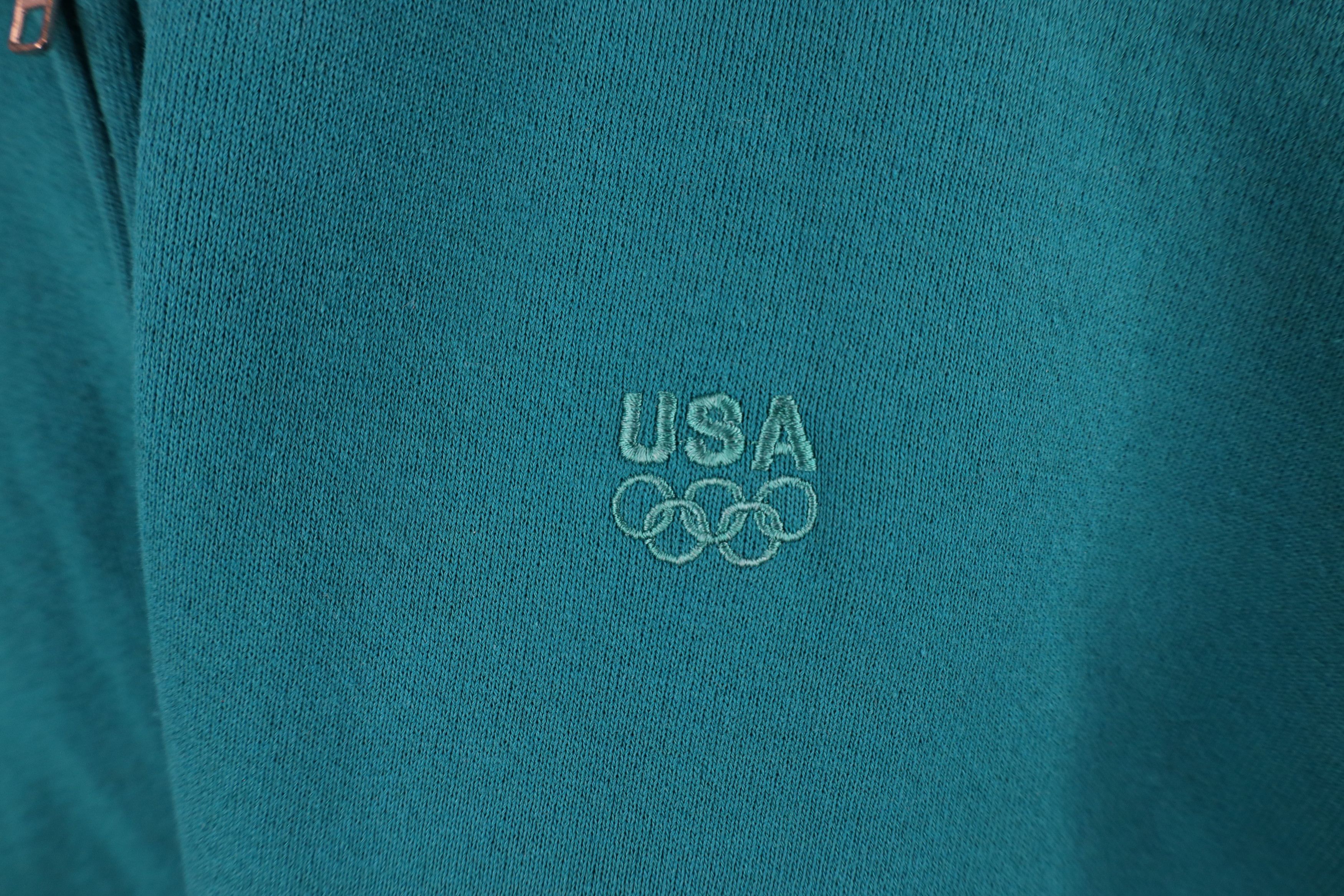 Vintage Vintage 90s USA Olympics Full Zip Hoodie Sweatshirt USA Size US M / EU 48-50 / 2 - 4 Thumbnail