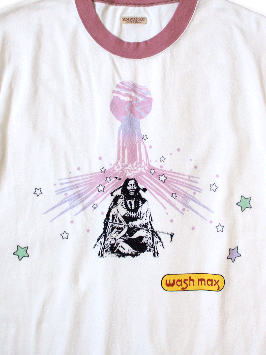 Kapital Kapital 20 Tenjiku Laundry Max Ringer t-shirt Tee white 3 Size US L / EU 52-54 / 3 - 2 Thumbnail