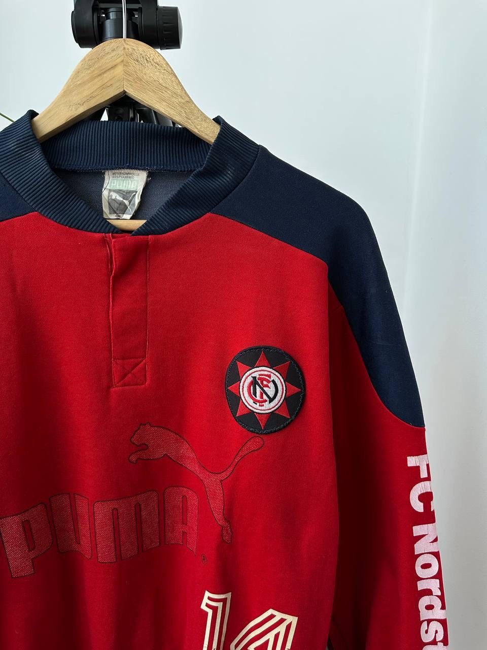 Japanese Brand × Vintage Vintage Football Soccer Jersey Puma 90s Red Sweatshirt Size US M / EU 48-50 / 2 - 9 Thumbnail