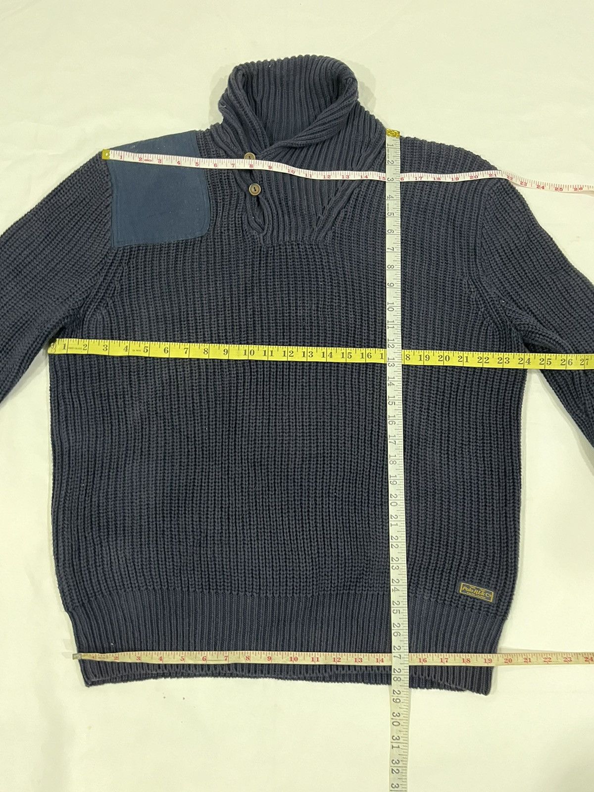 Polo Ralph Lauren × Vintage Polo Ralph Lauren Shawl Collar Knitwear Sweater Size XL Size US XL / EU 56 / 4 - 13 Thumbnail
