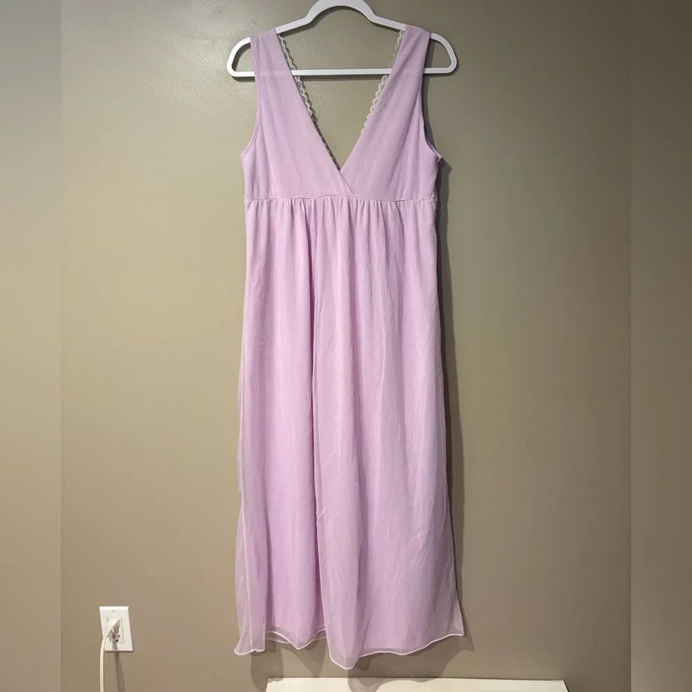 Vintage vintage floor length sheer lace trim princess slip dress Size M / US 6-8 / IT 42-44 - 2 Thumbnail