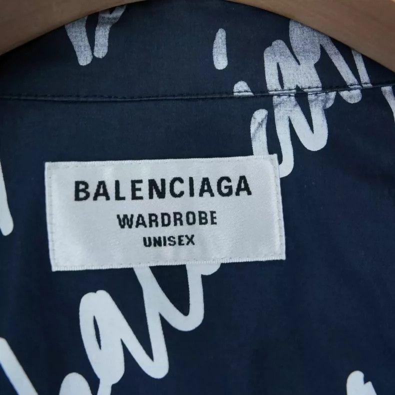 Balenciaga Balenciaga size 36 Blue Graffiti Printed Shirt Size S / US 4 / IT 40 - 4 Thumbnail