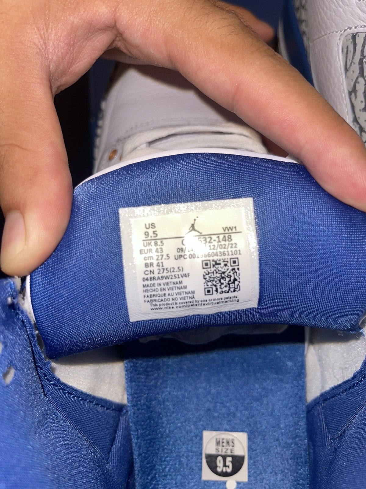 Jordan Brand × Nike Jordan 3 Retro ‘Wizards’ Size US 9.5 / EU 42-43 - 9 Thumbnail