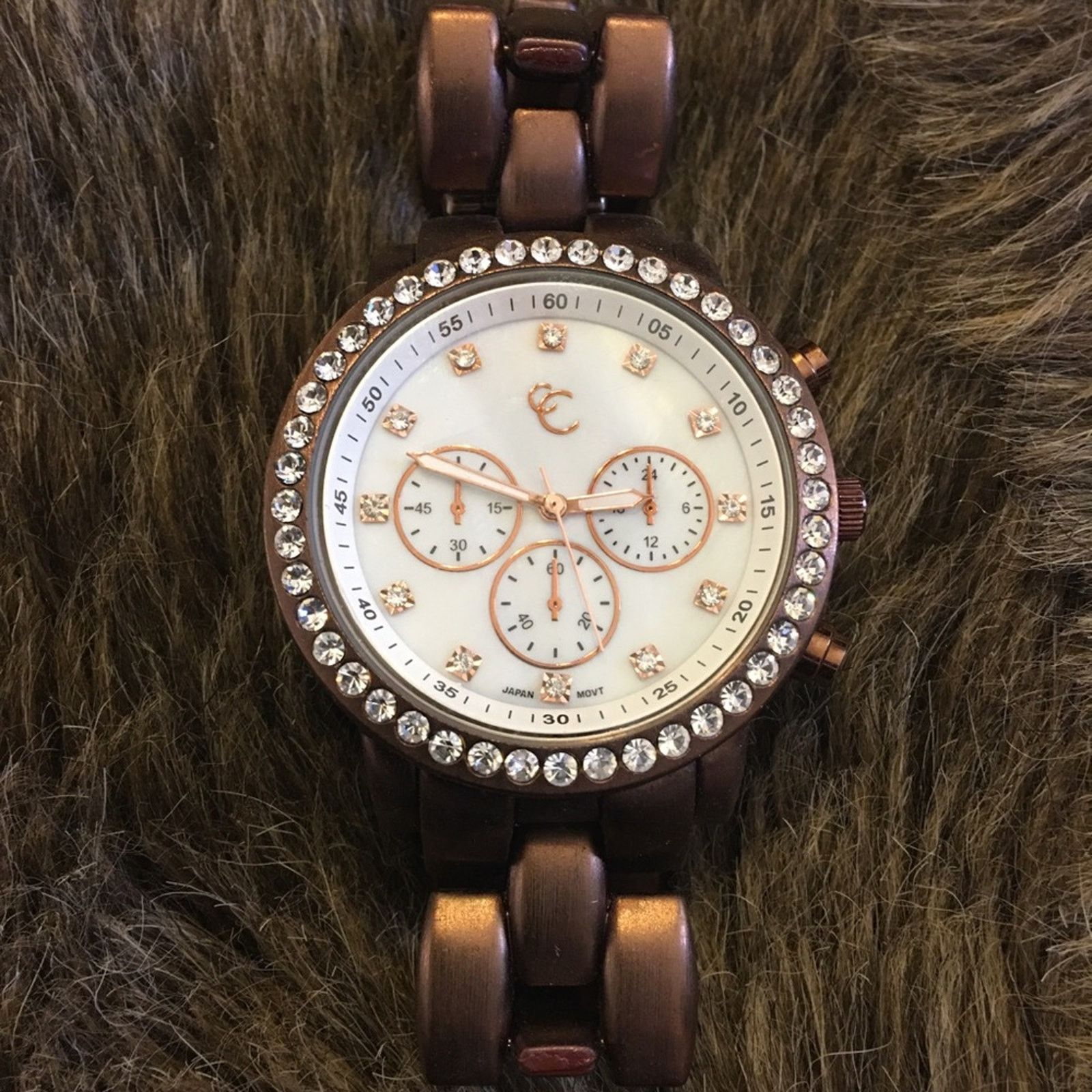 Jewelry Ladies matte brown stainless steel band watch Size ONE SIZE - 6 Thumbnail