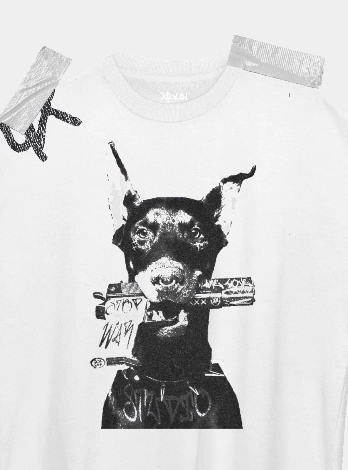 Designer × Vintage Xrylon- Stop War Premium Tee Size US L / EU 52-54 / 3 - 4 Thumbnail