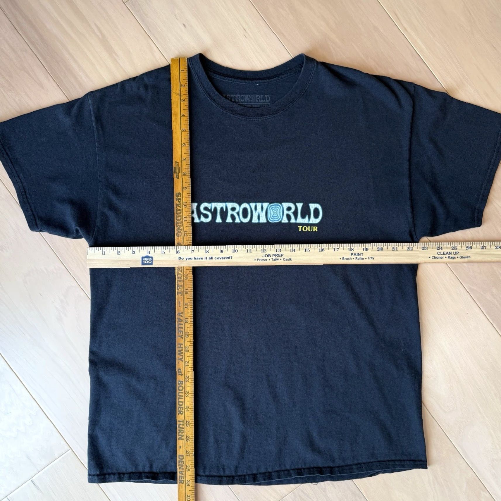 Travis Scott Travis Scott Astroworld Shirt Large Black Houston Streetwear Hip Hop Tour Merch Shirt Mens Short Sleeve Crew Neck Knit Cotton Logo Print Vintage: No Size US L / EU 52-54 / 3 - 3 Thumbnail