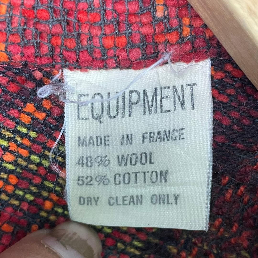 Current/Elliot × Equipment Equipment France Wool Patchwork Plaid Design Flannel Shirt Size US M / EU 48-50 / 2 - 9 Thumbnail
