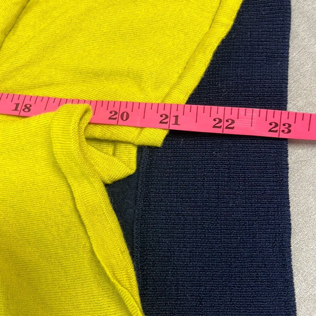 Nina Ricci Nina Ricci Womens Small Wool Colorblock Knot Detail Top Gree Size S / US 4 / IT 40 - 10 Thumbnail