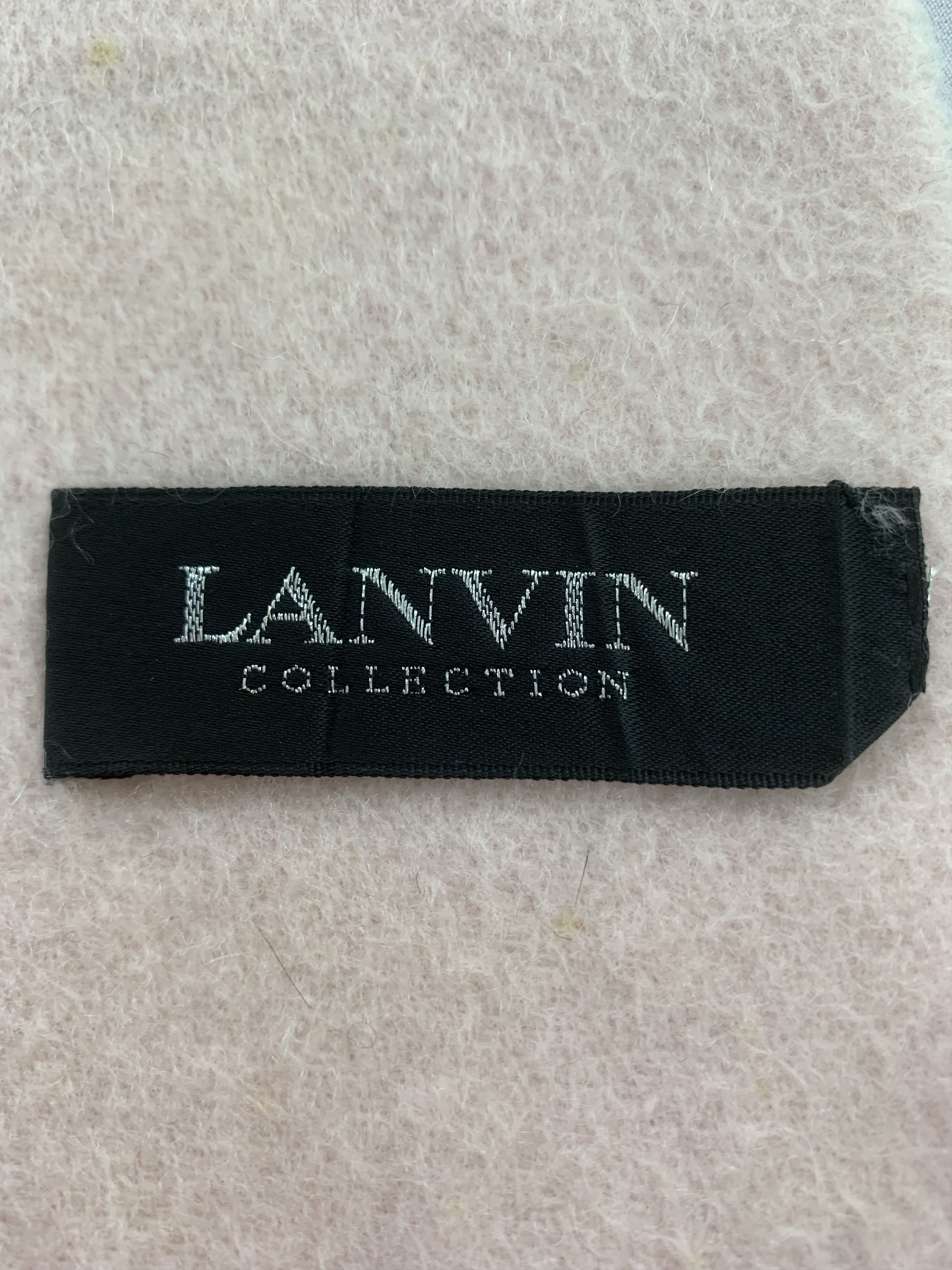 Lanvin Lanvin Scarf Cashmere Muffler Neck Wrap BL2058 Size ONE SIZE - 4 Thumbnail