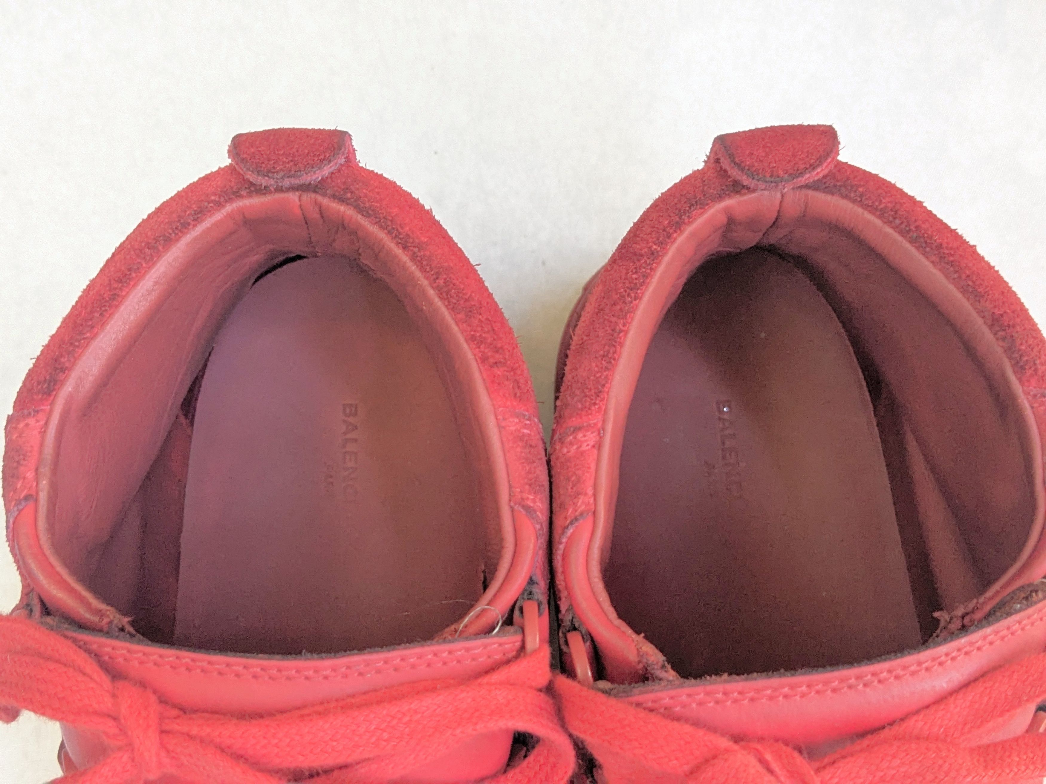 Balenciaga Balenciaga Arena Sneakers Red 10 High Tops Leather Size US 10 / EU 43 - 7 Thumbnail