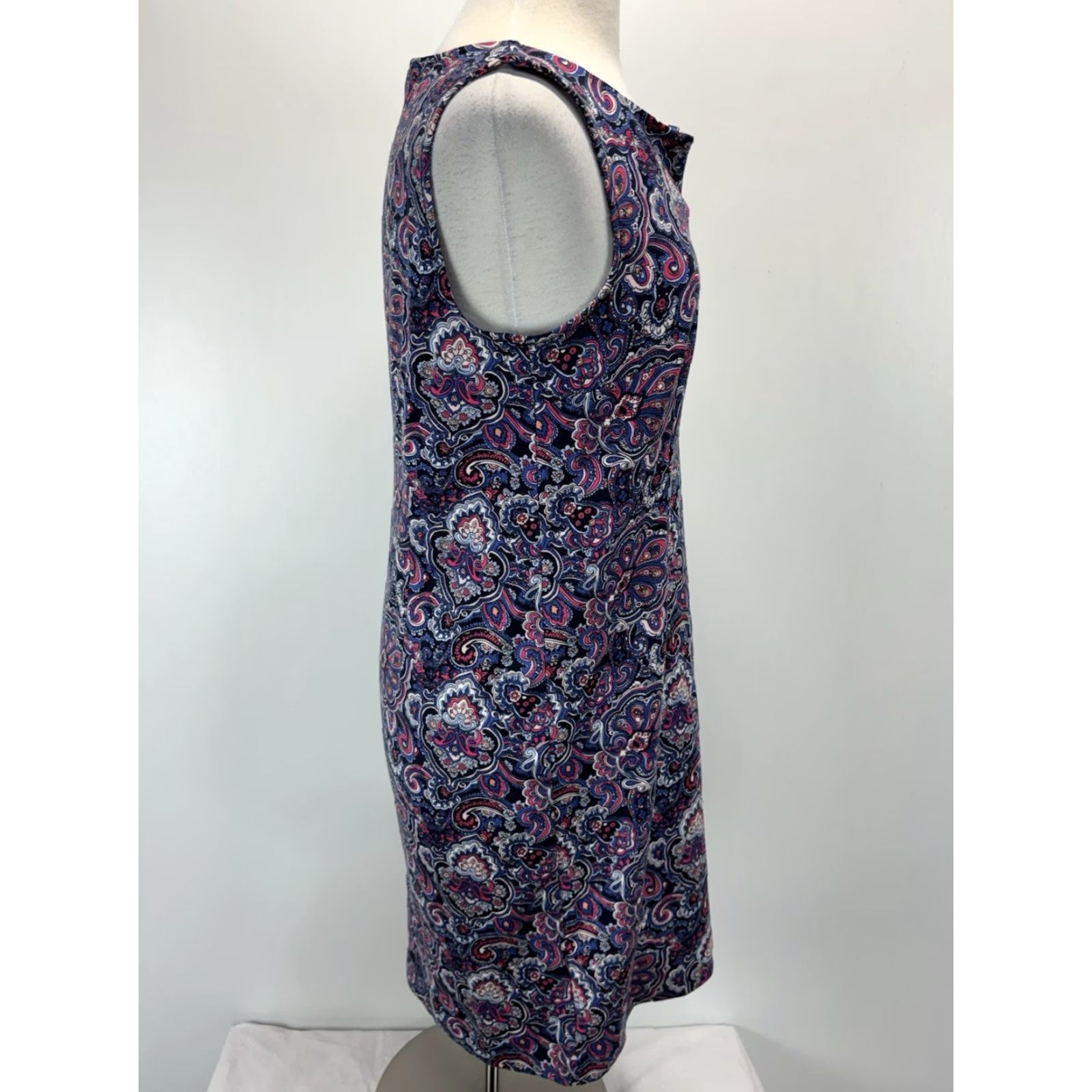 Talbots Talbots Paisley Shift Dress S Medium Women’s Sleeveless Stretch Everyday Multicolor Short M Womens Size M / US 6-8 / IT 42-44 - 4 Thumbnail